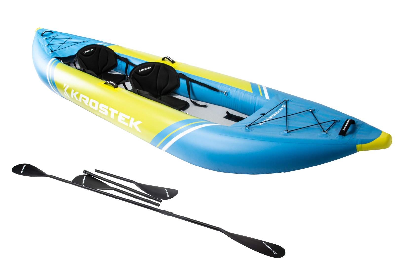 Байдарка двухместная KROSTEK №1 Yellow/Blue