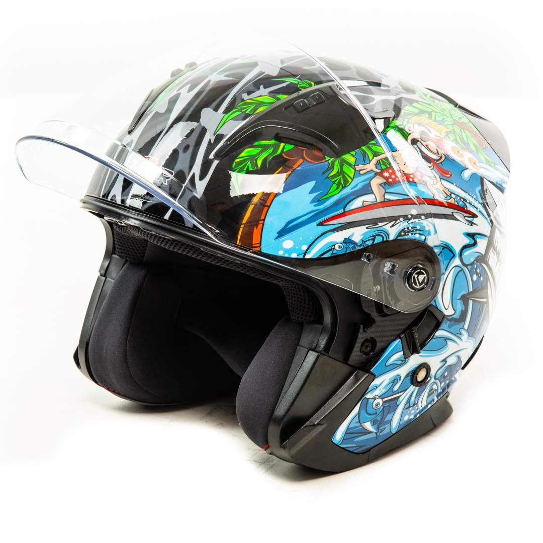 Шлем мото открытый HIZER 237 №1 (XL)