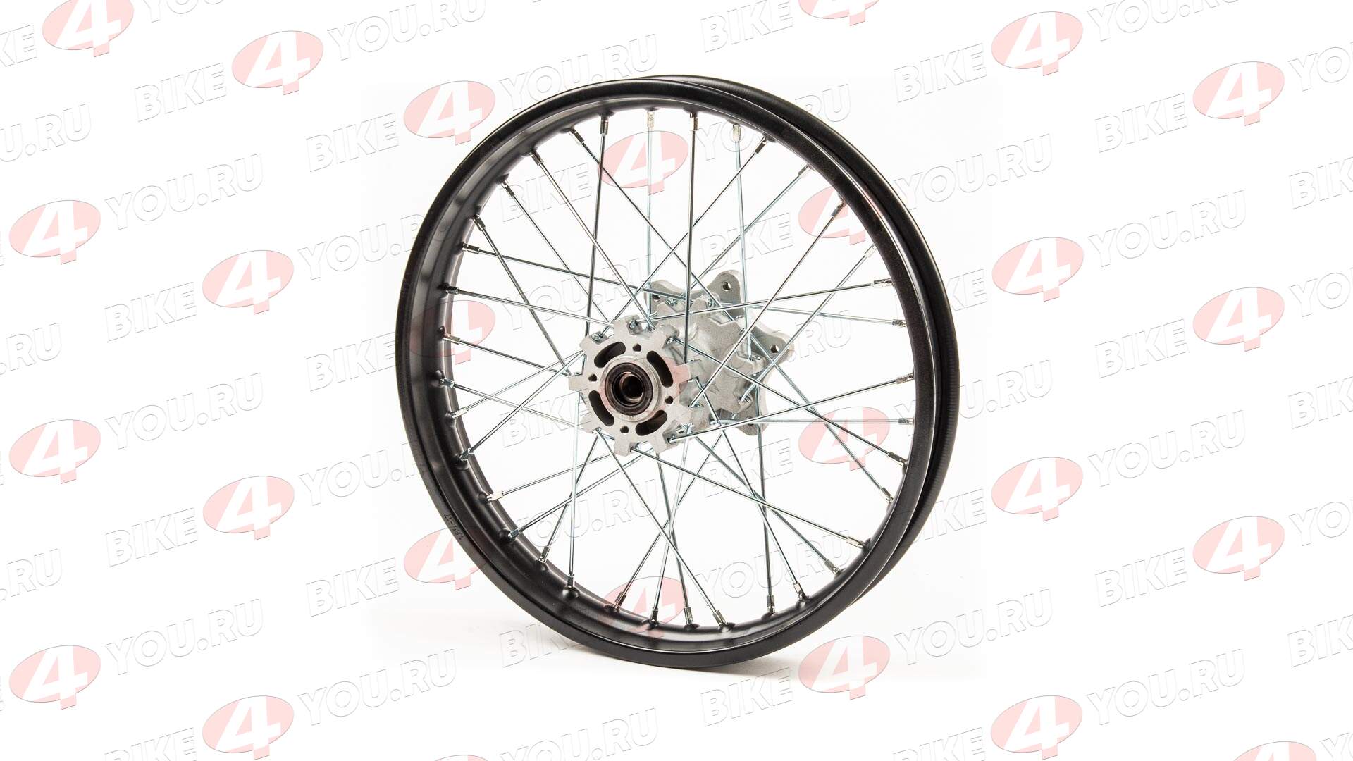 Обод задний 17" (1,85-R17 d=15mm) сталь/черный (6x128x68/4x65.5x50) (звезда/диск)