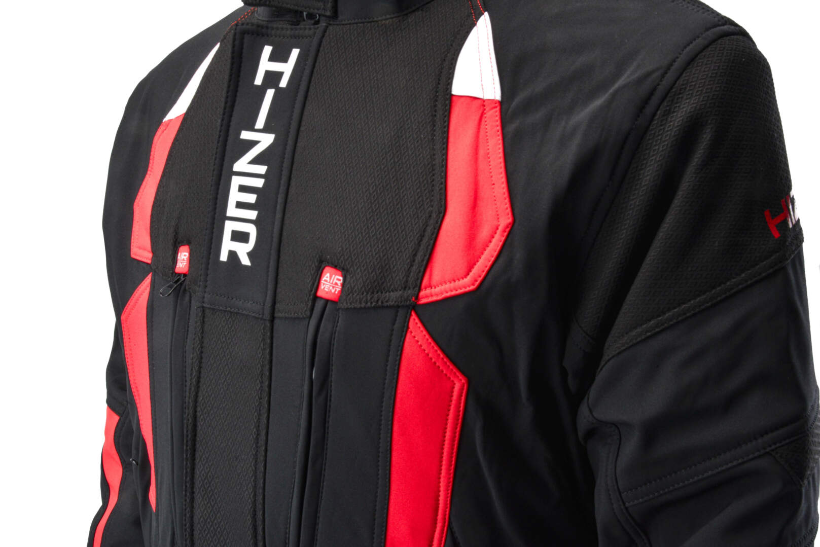 Куртка для снегохода HIZER №1 black-red (текстиль) (XL)