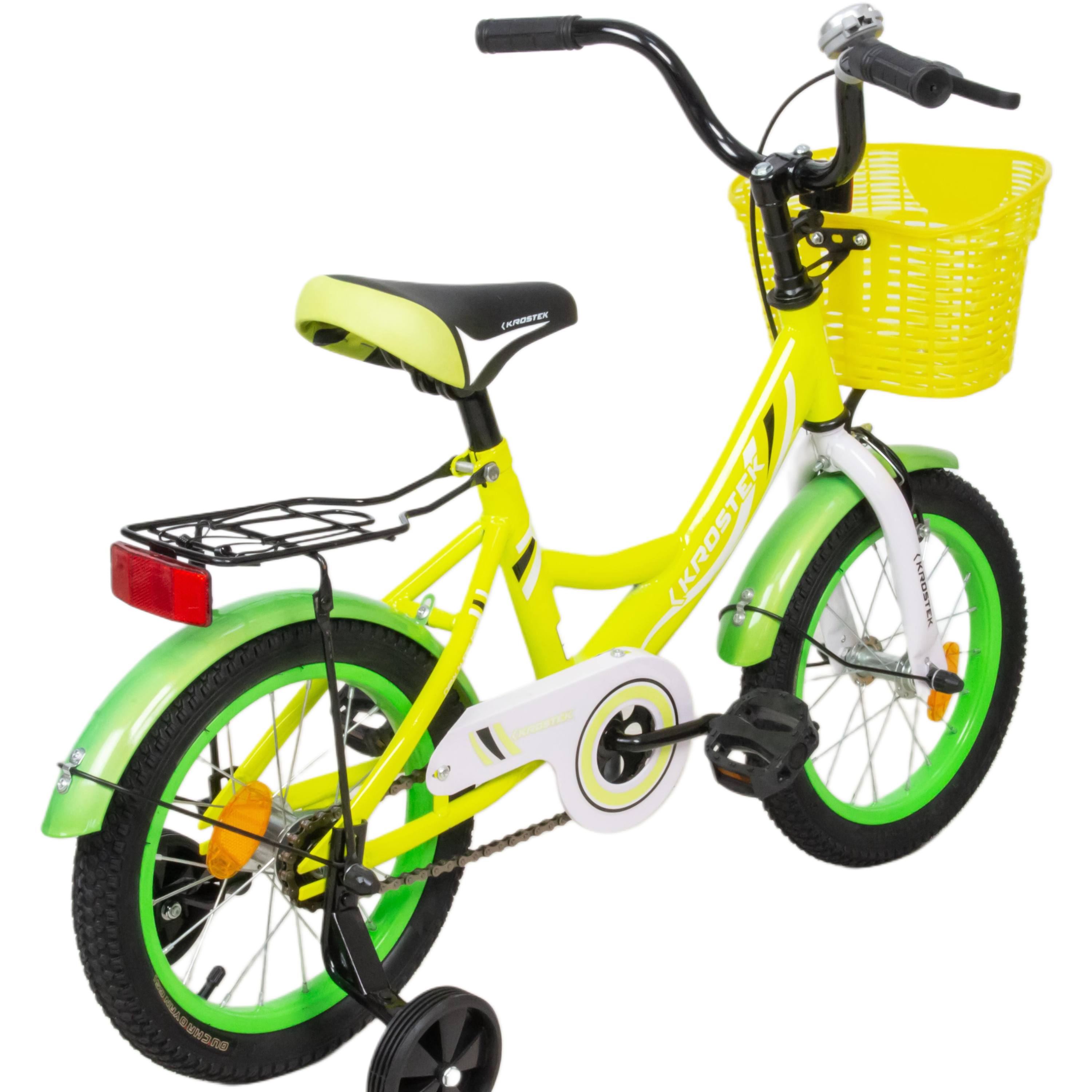 Велосипед 14" KROSTEK WAKE (желтый)
