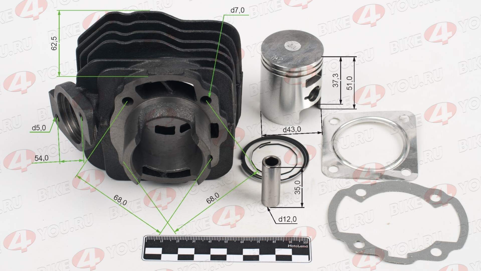 Цилиндро поршневая группа ( ЦПГ ) DIO-65 d43