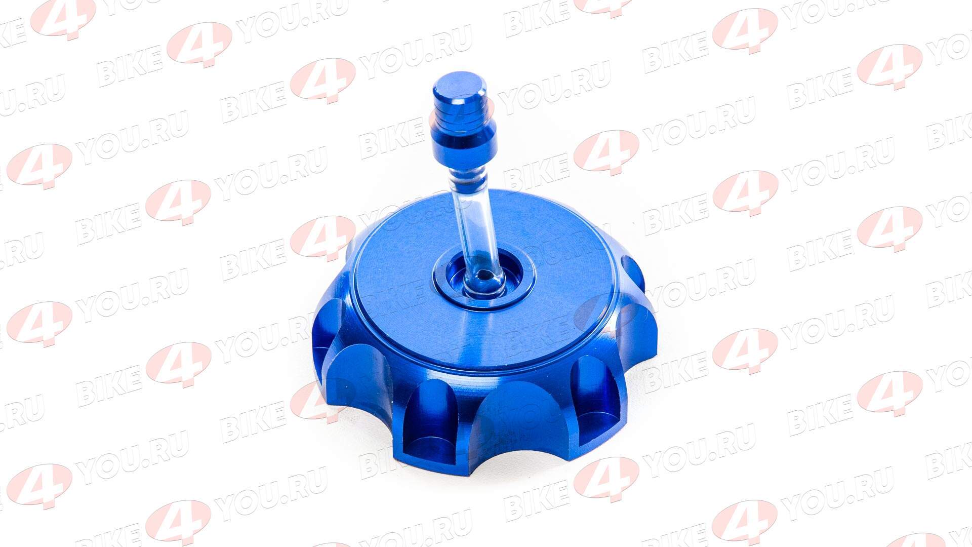Пробка бензобака кросс CNC синяя