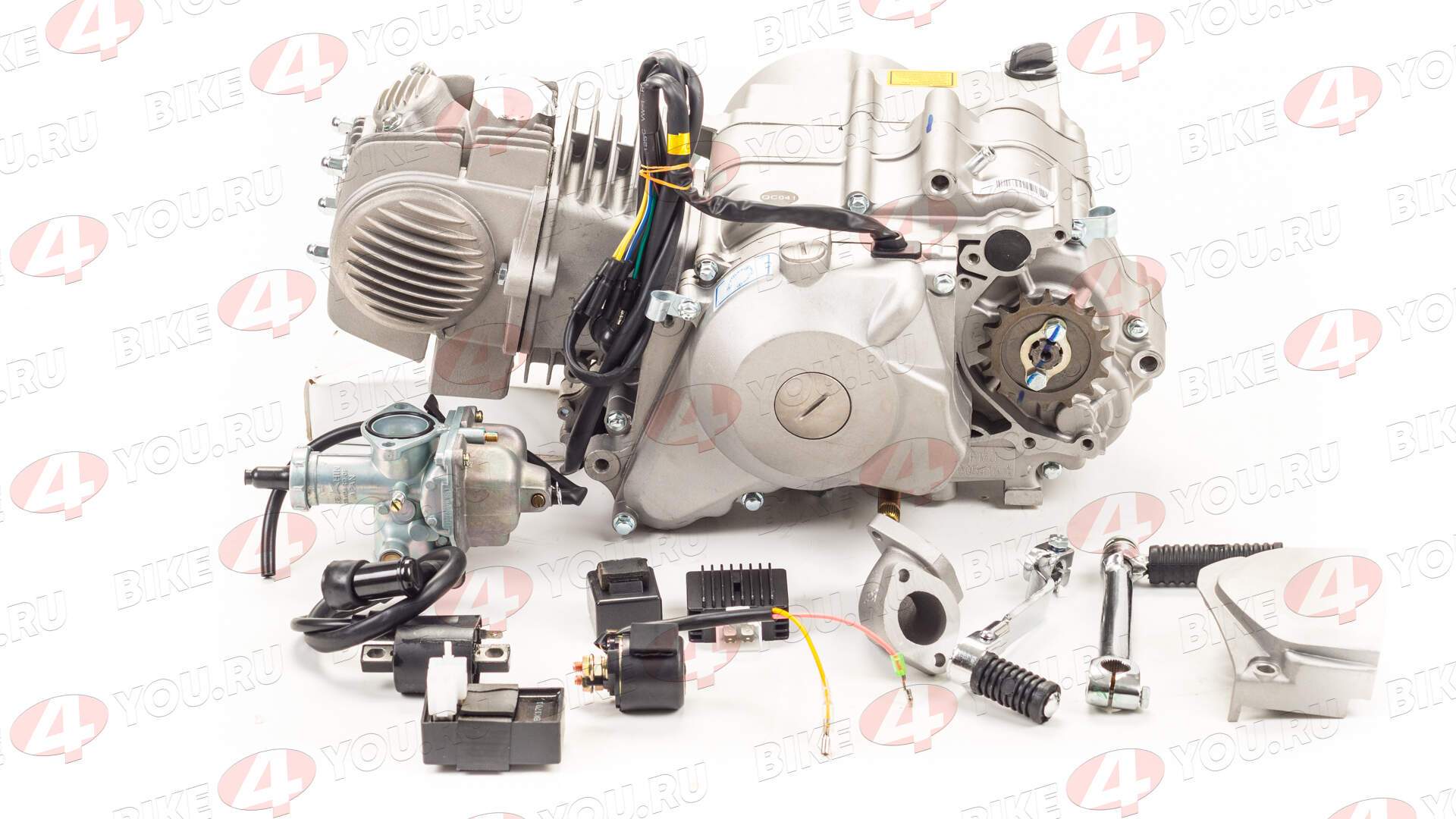 Двигатель 140см3 156FMJ YX X150 (56x57) механика, 4ск., нижний стартер