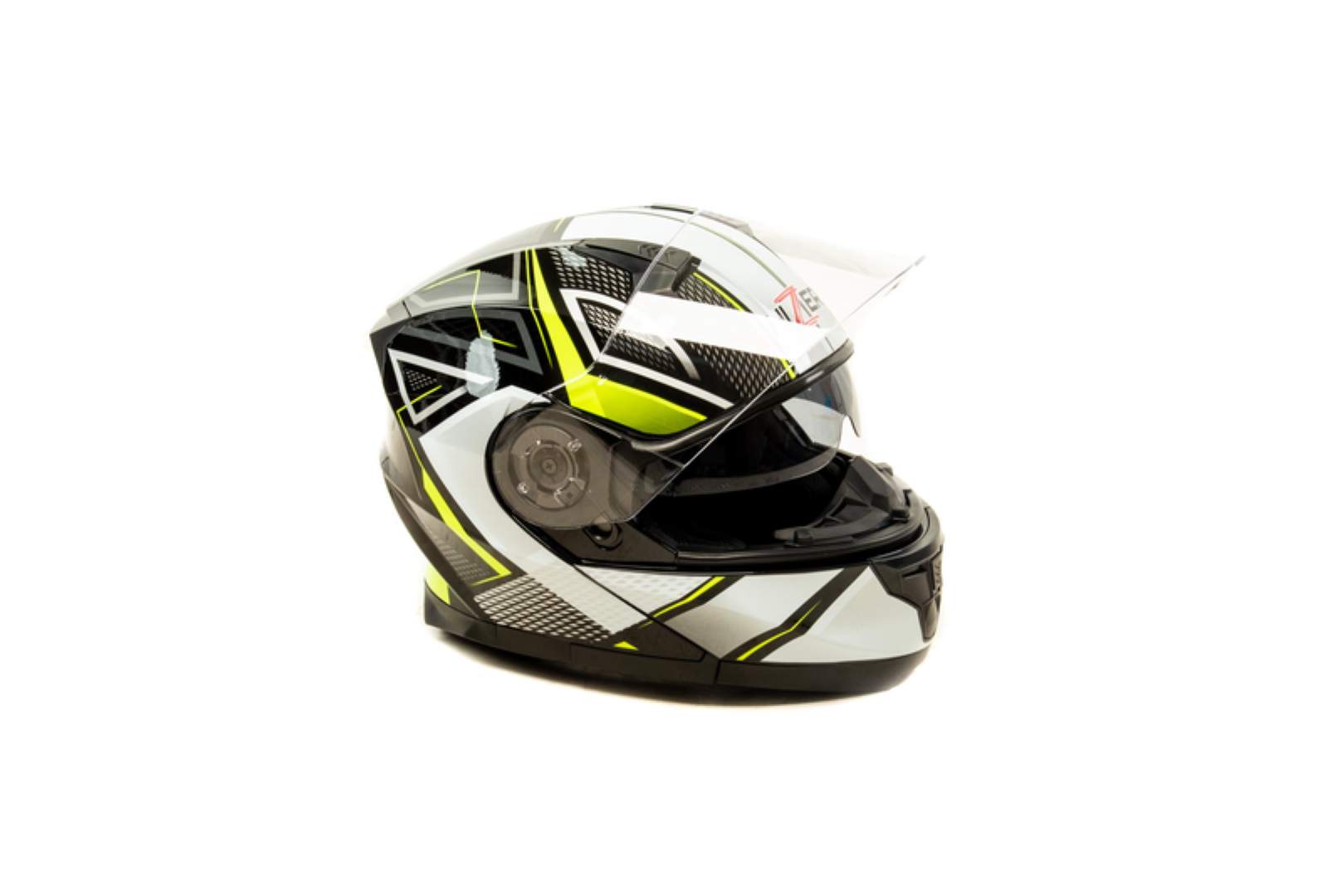 Шлем мото интеграл HIZER B5162 №3 (S)  black/lemon