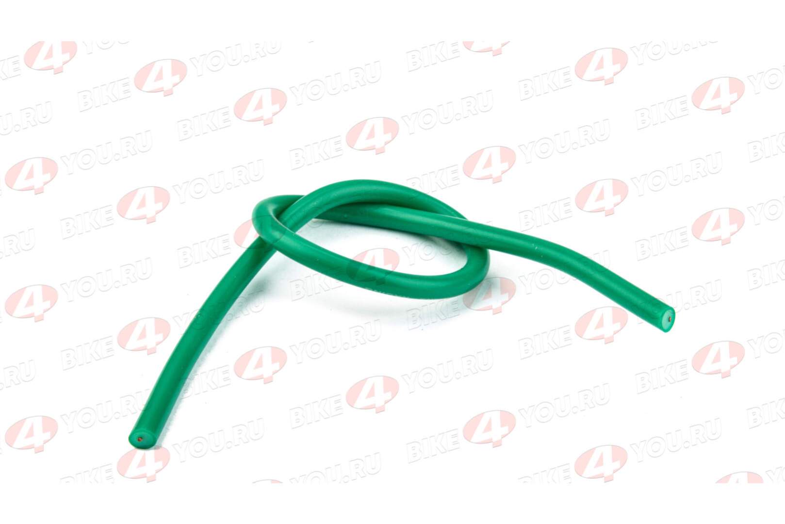 Провод высоковольтный силиконовый (зеленый) 450 mm.