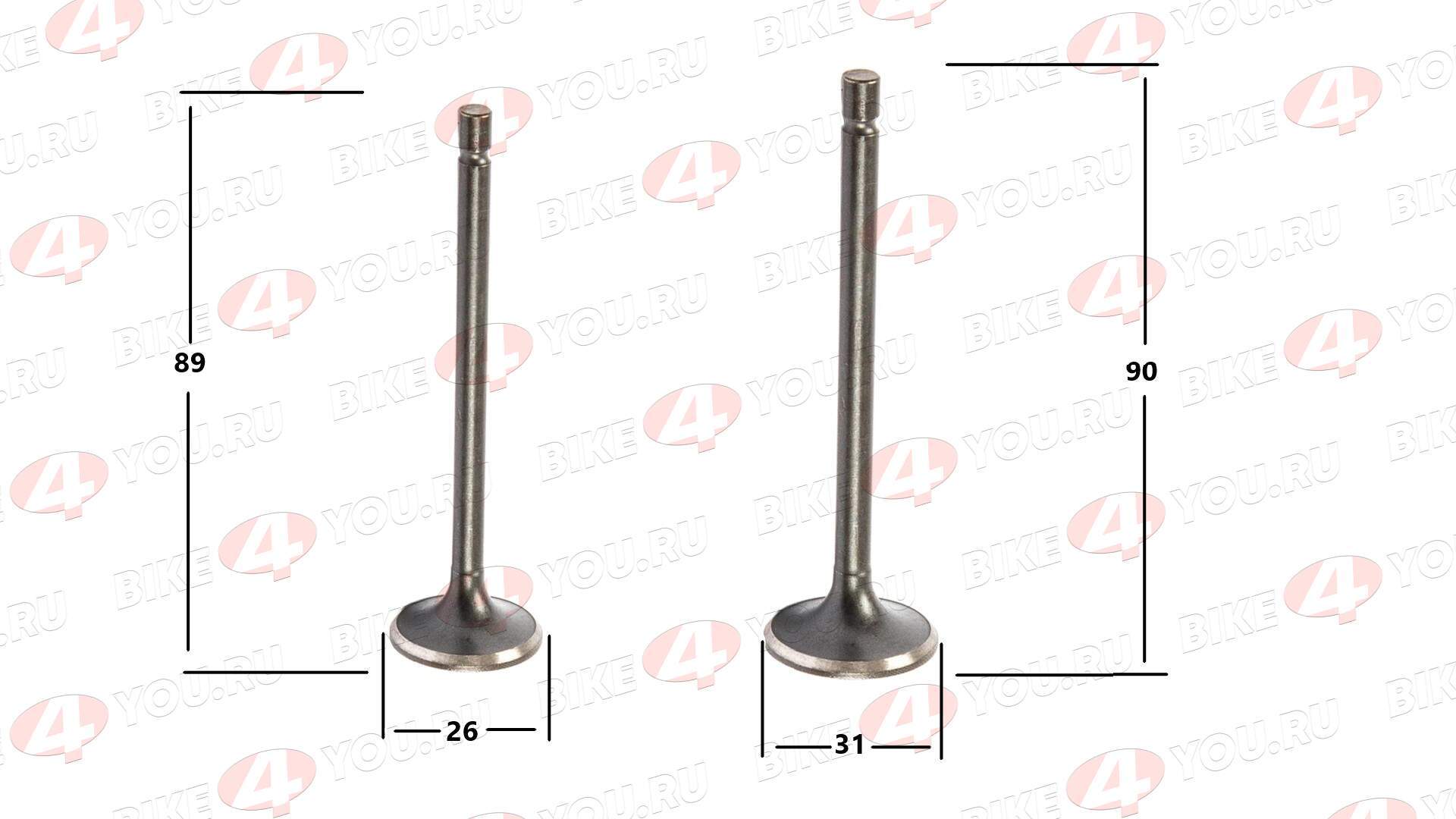 Клапаны ГРМ 162FMJ,164FML,166FML,166FMM,167FMM,170FMM (CGN/NT/CBN/CBB)