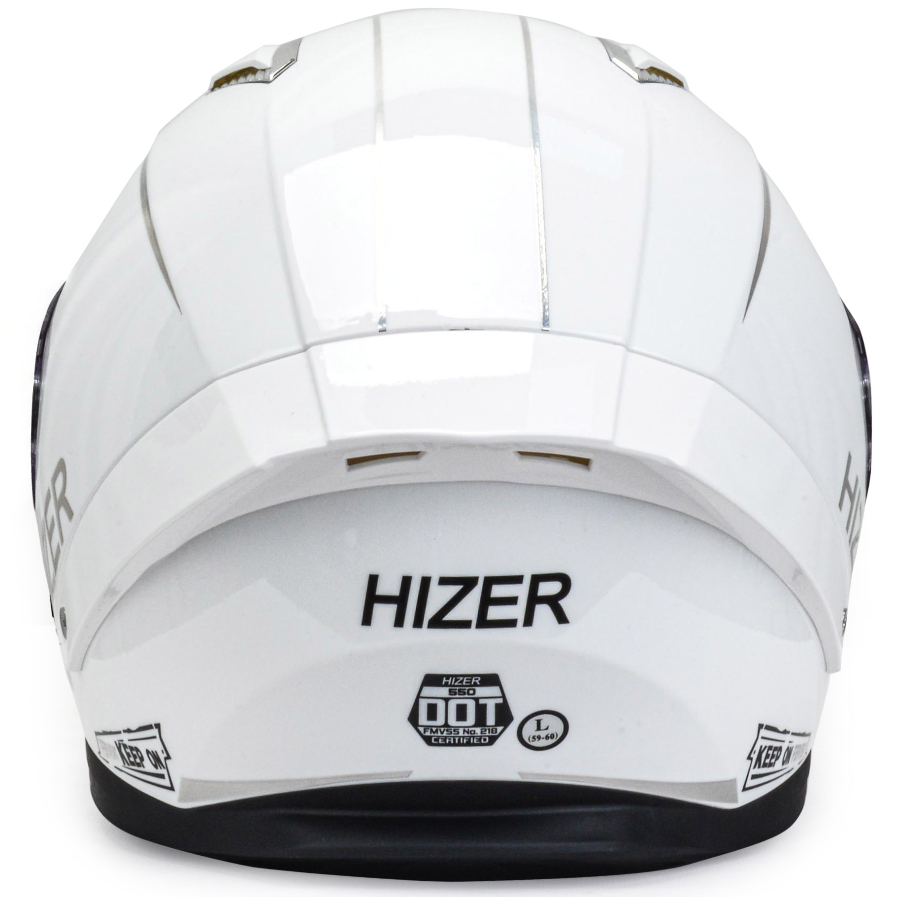 Шлем мото интеграл HIZER 550 №4 (L) white