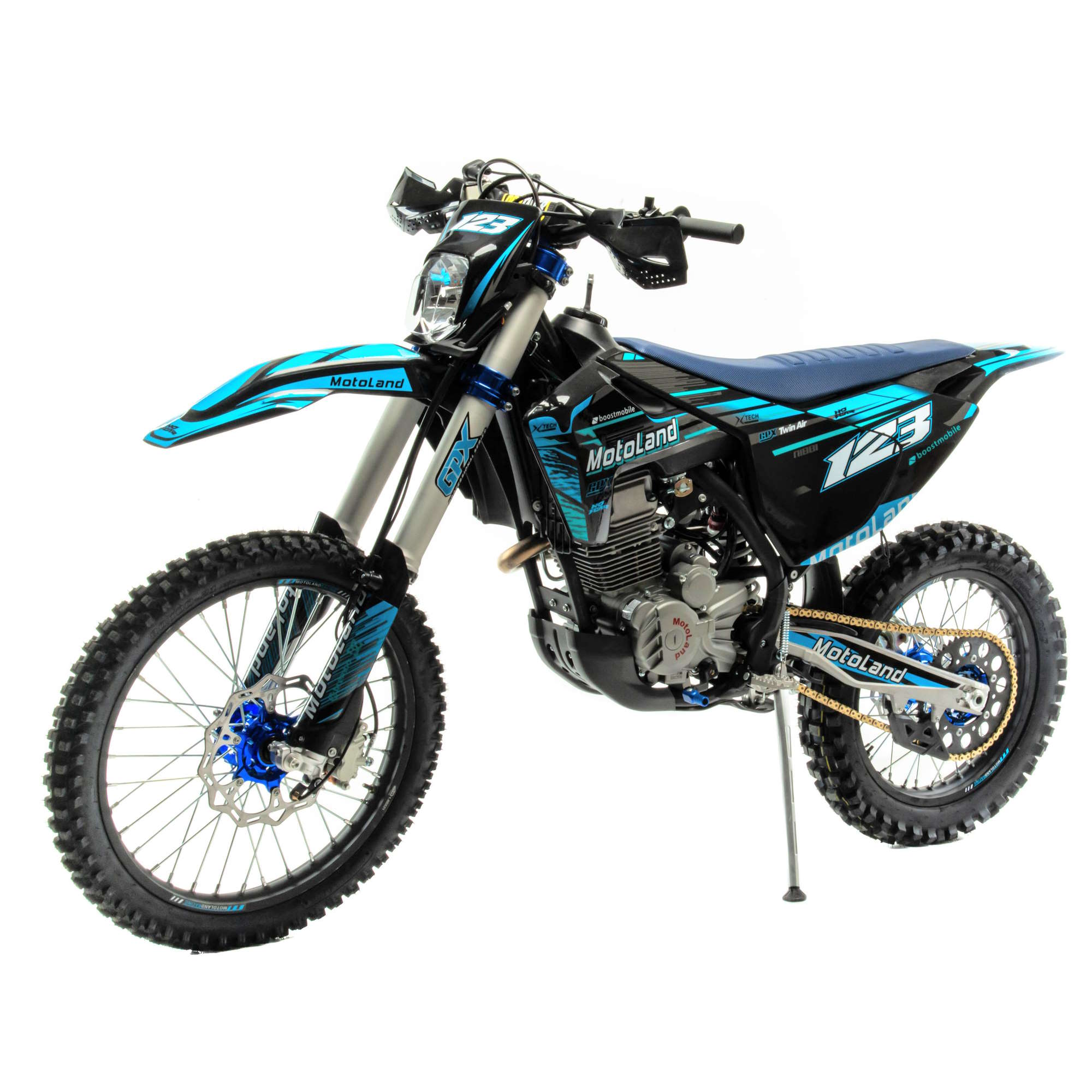 Мотоцикл Кросс Motoland XT 250 ST 21/18 (172FMM-4V) синий