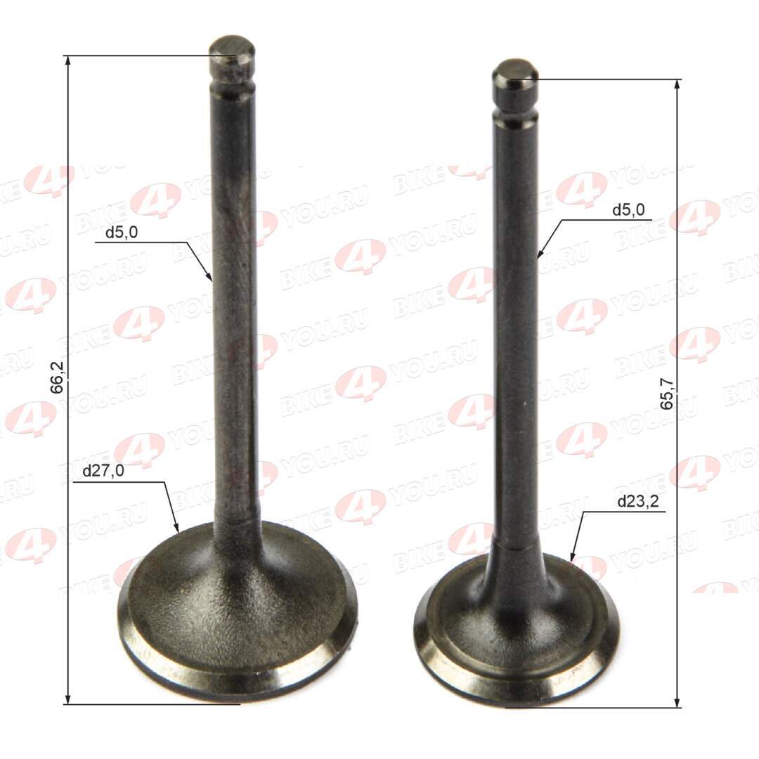 Клапаны 153FMI  125см3 X-TECH