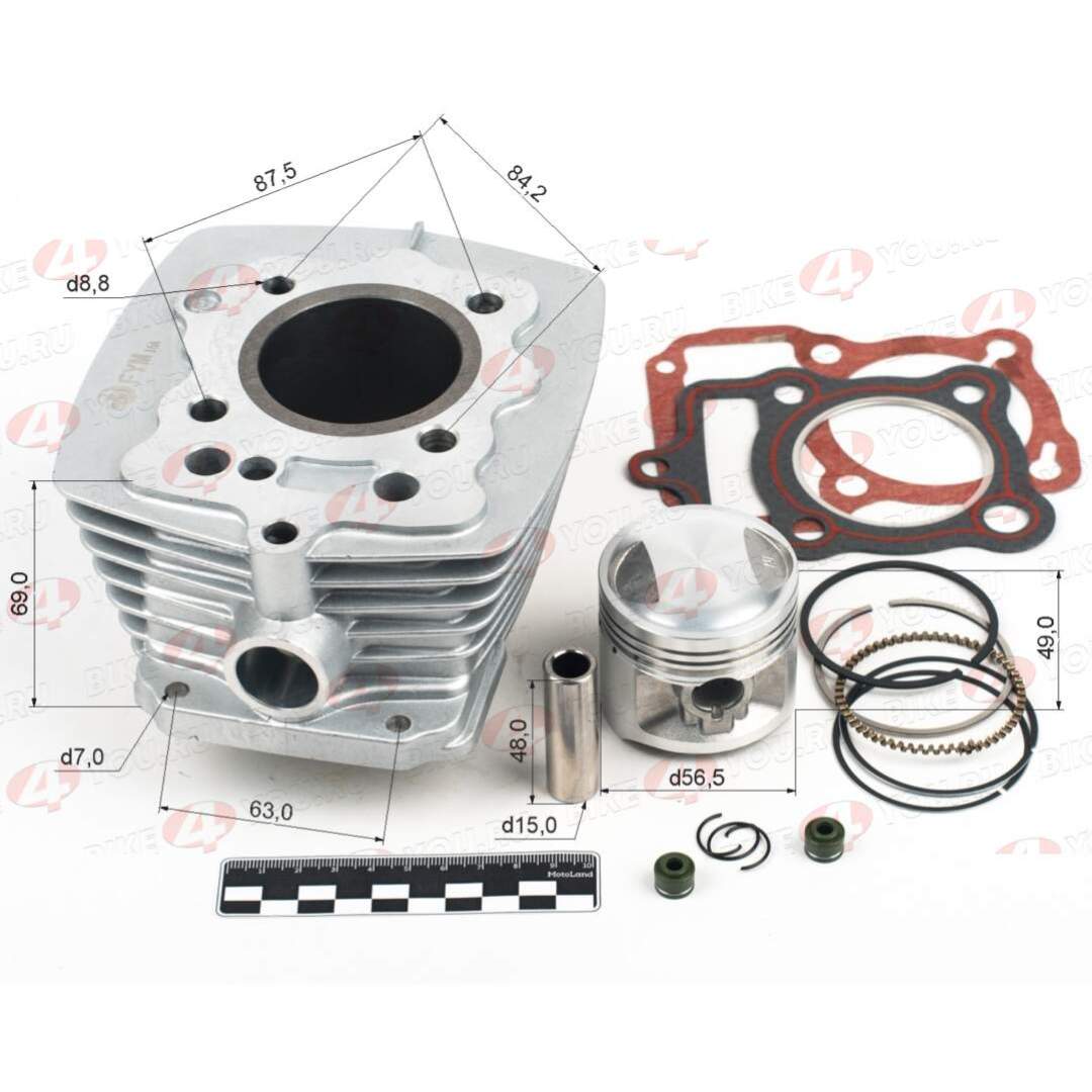 Цилиндро поршневая группа ( ЦПГ ) 156FMI (CG125D) 125см3