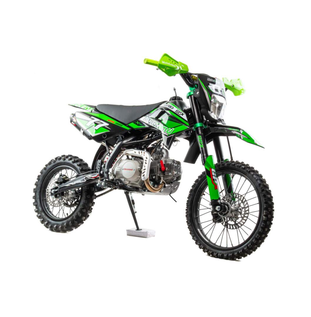 Питбайк  Motoland JX125 E зеленый 
