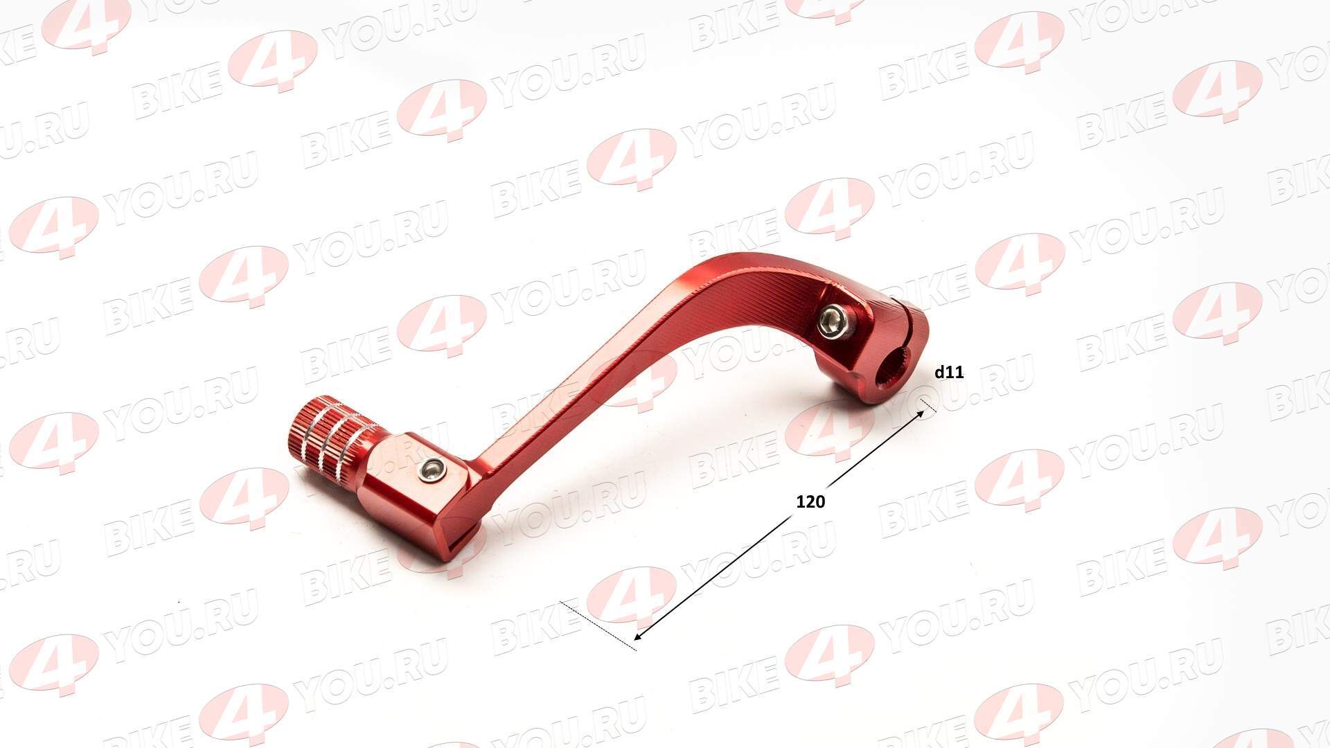 Педаль п/п складная ZS190 CNC красная