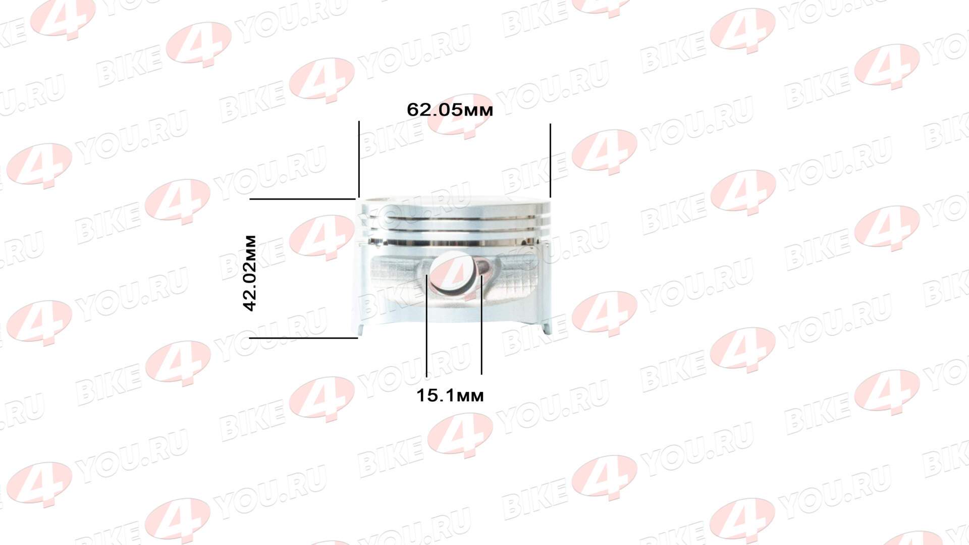 Поршень в сборе W190 190см3 D=62 ZS