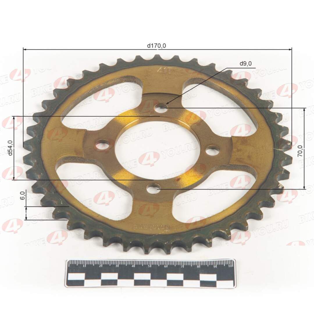 Венец, звезда ведомая (420-41) сталь, закаленные зубья Альфа/Дельта 4х70х54