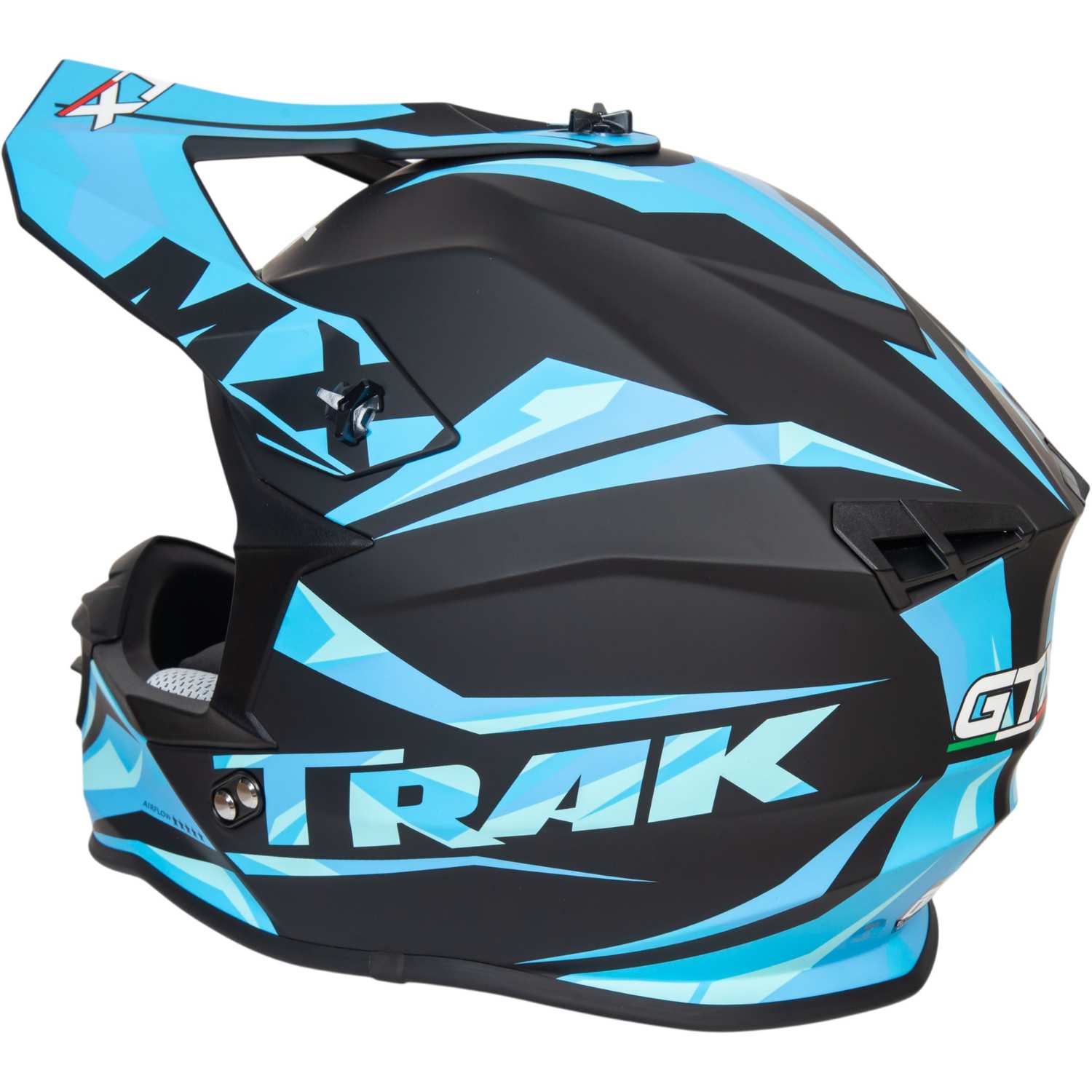 Шлем мото кроссовый GTX 633 №4 (XL) BLACK/BLUE