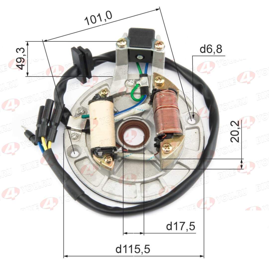 Статор генератора YX140 (W063)