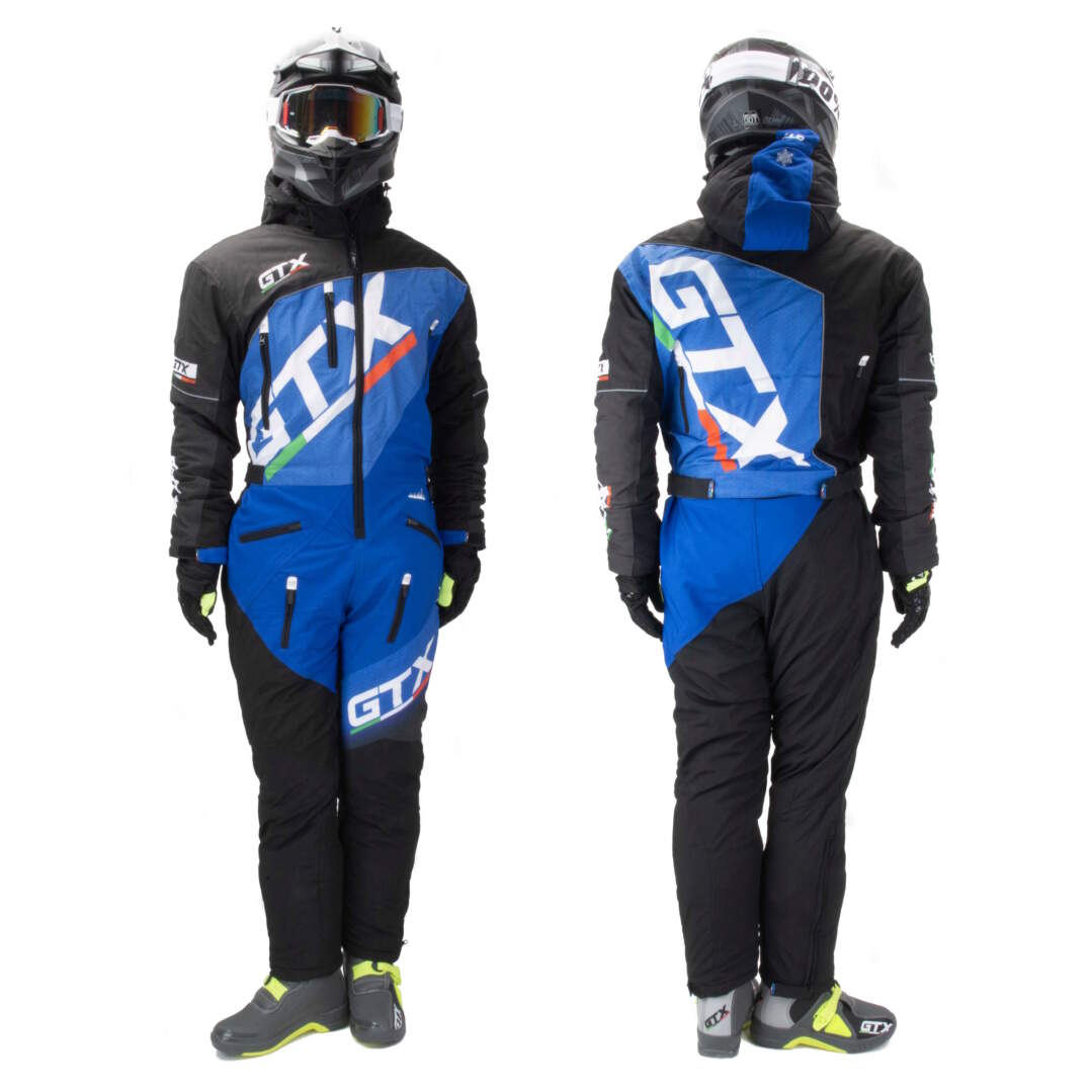 Комбинезон для снегохода GTX №1 black-blue (текстиль) (XL)