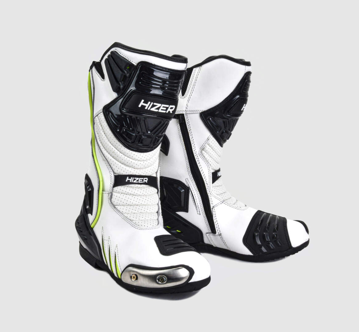 Мотоботы HIZER AT-6002 b/w/neon-green (р. 39)