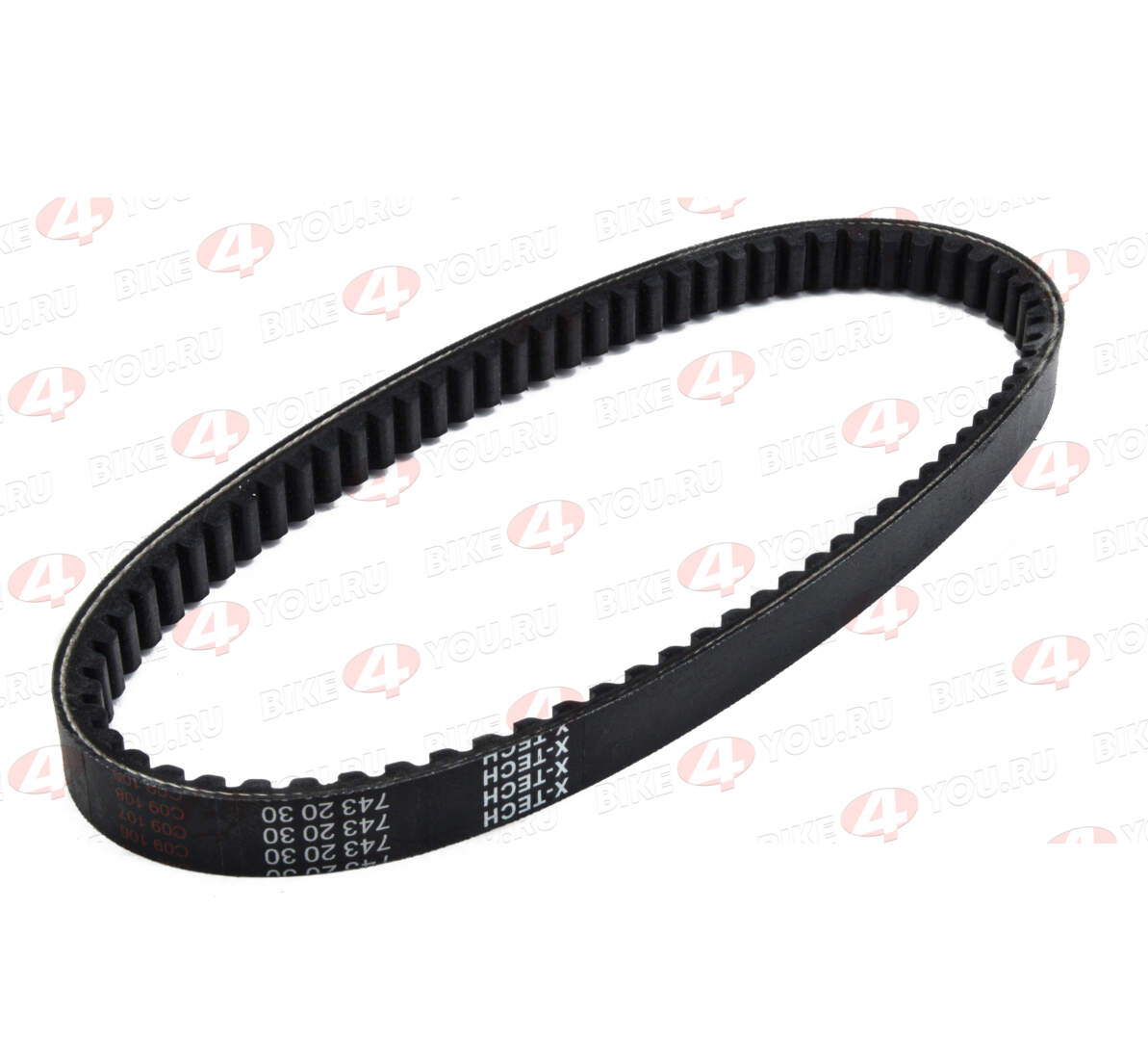 Ремень вариатора 161QMK с балансиром 743x20 (75 зуб., шаг 9,8) X-tech