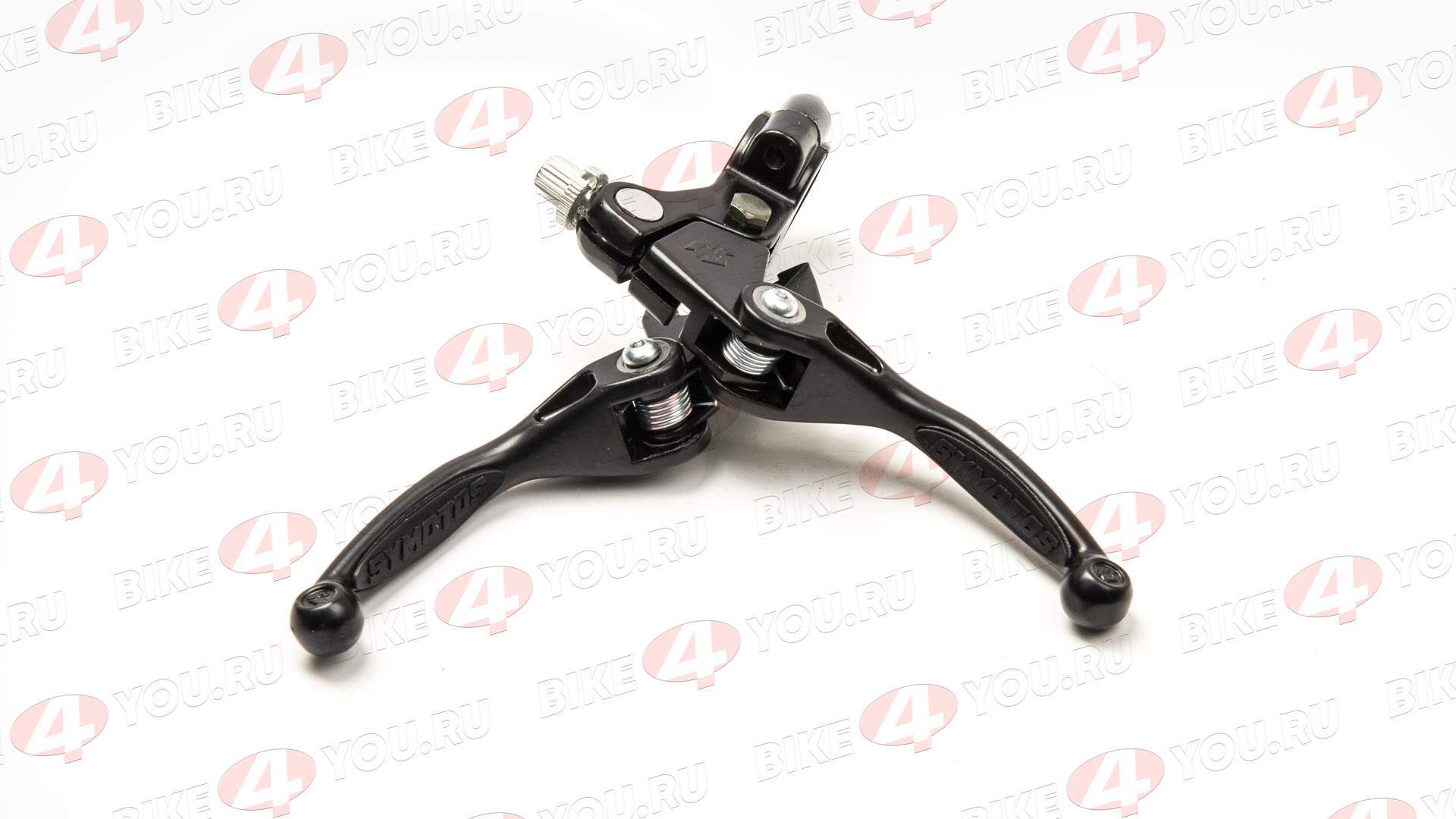 Рычаг сцепл.+тормоза складные c силиконовыми накладками черные