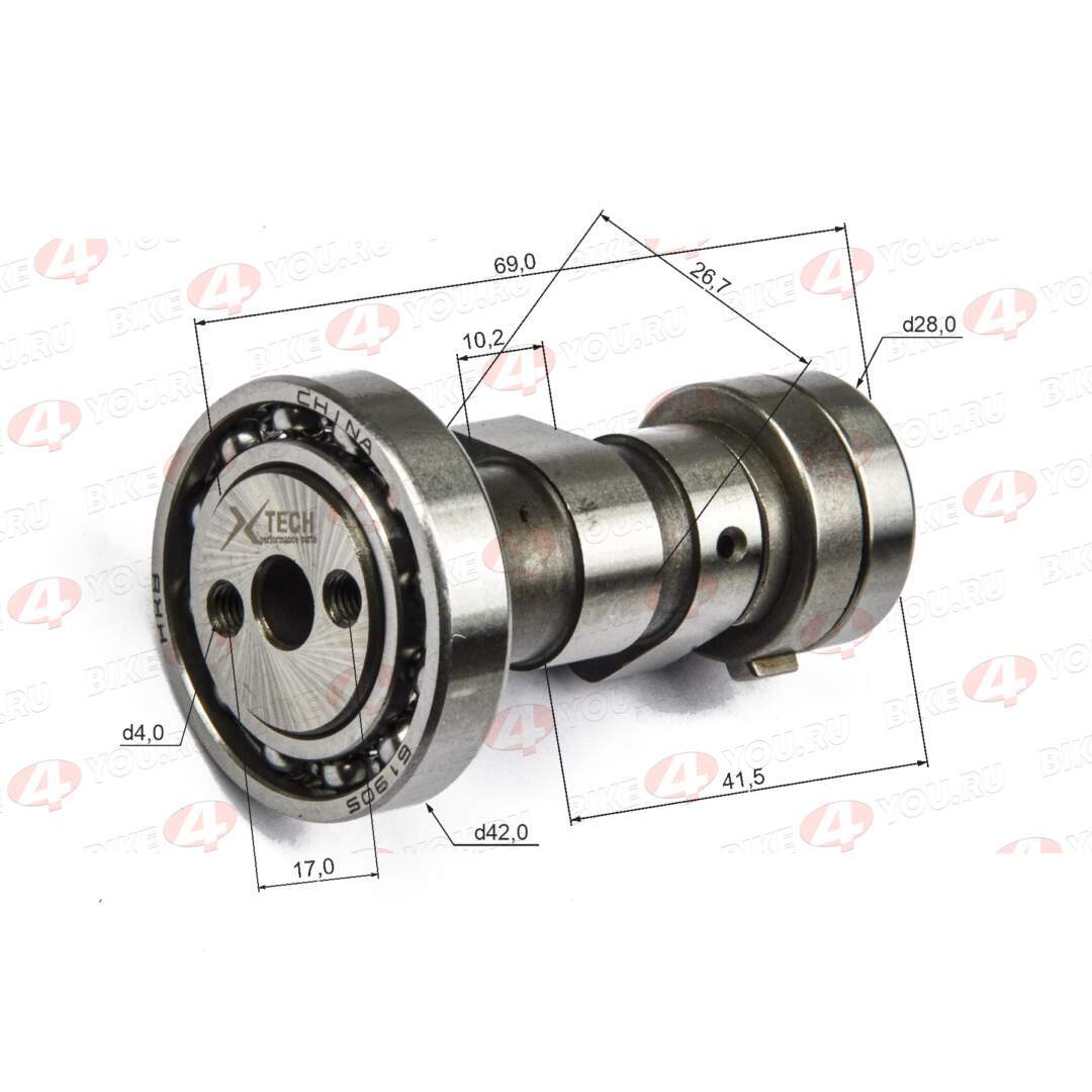 Распредвал 156FMJ/160FMK YX140/150 140см3  X-TECH