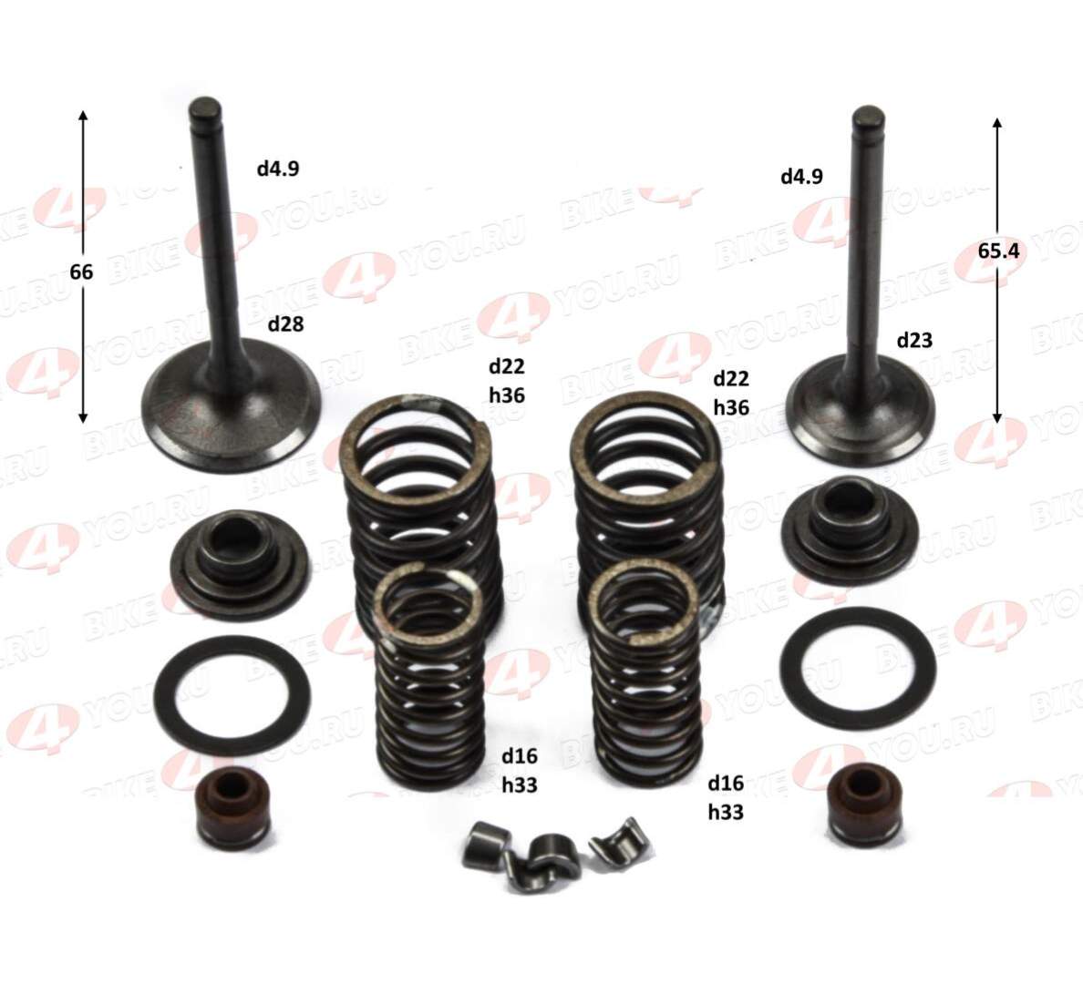 Ремкомплект клапанов 157QMJ с реверсом
