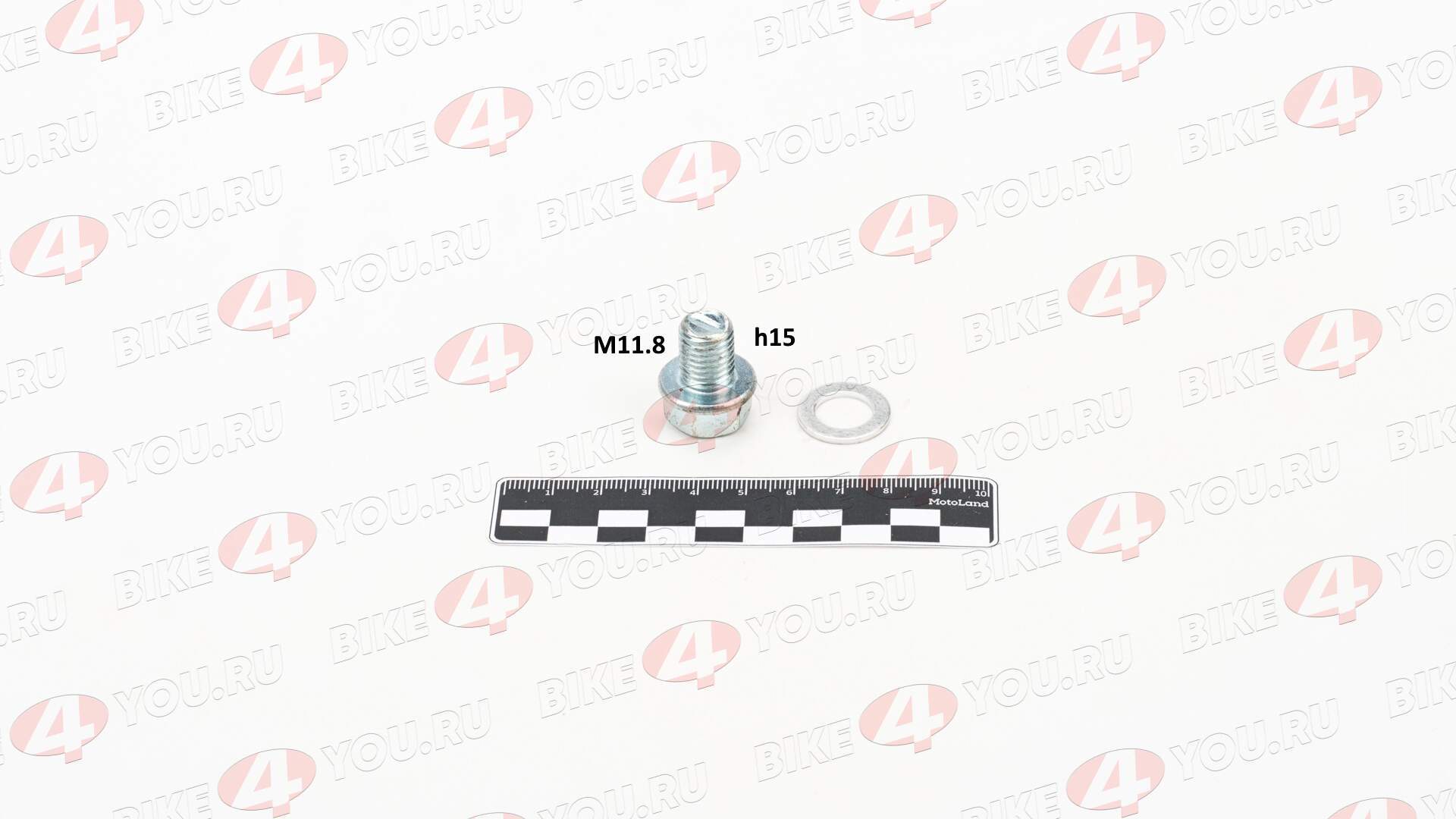 Болт картера сливной+прокладка 139FMB, 147FMH, 152FMH, 153FMH  50-125см3