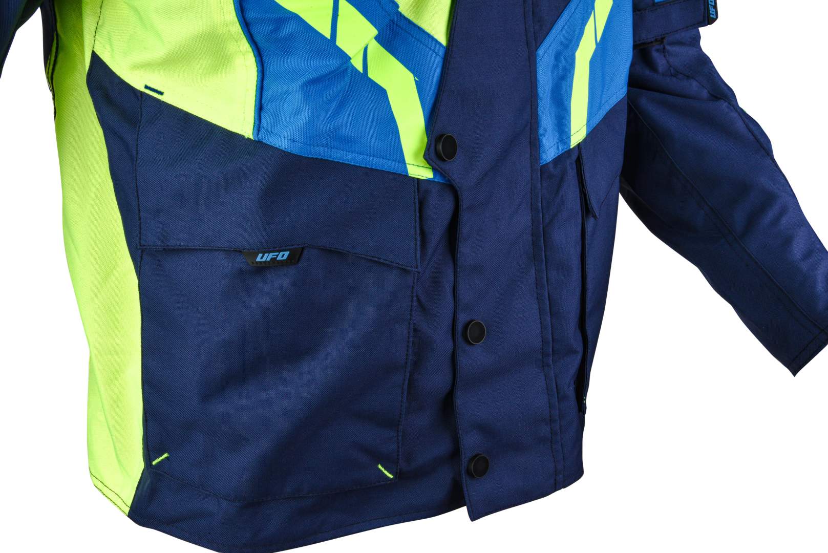 Куртка мото UFO №9 lemon-green (текстиль) (S)