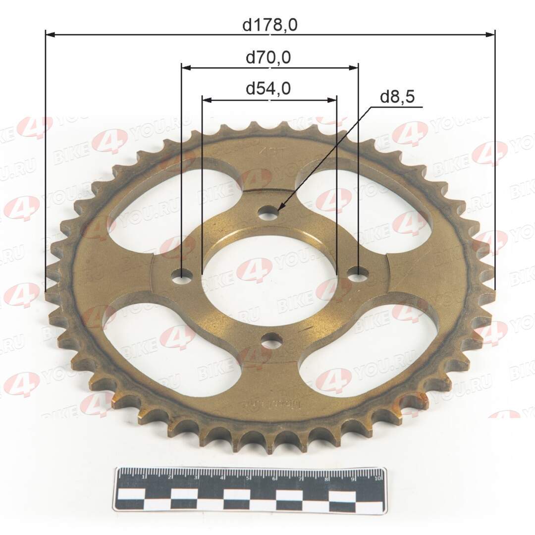 Венец, звезда ведомая (428-43) сталь, закаленные зубья Альфа/Дельта 4х70х54