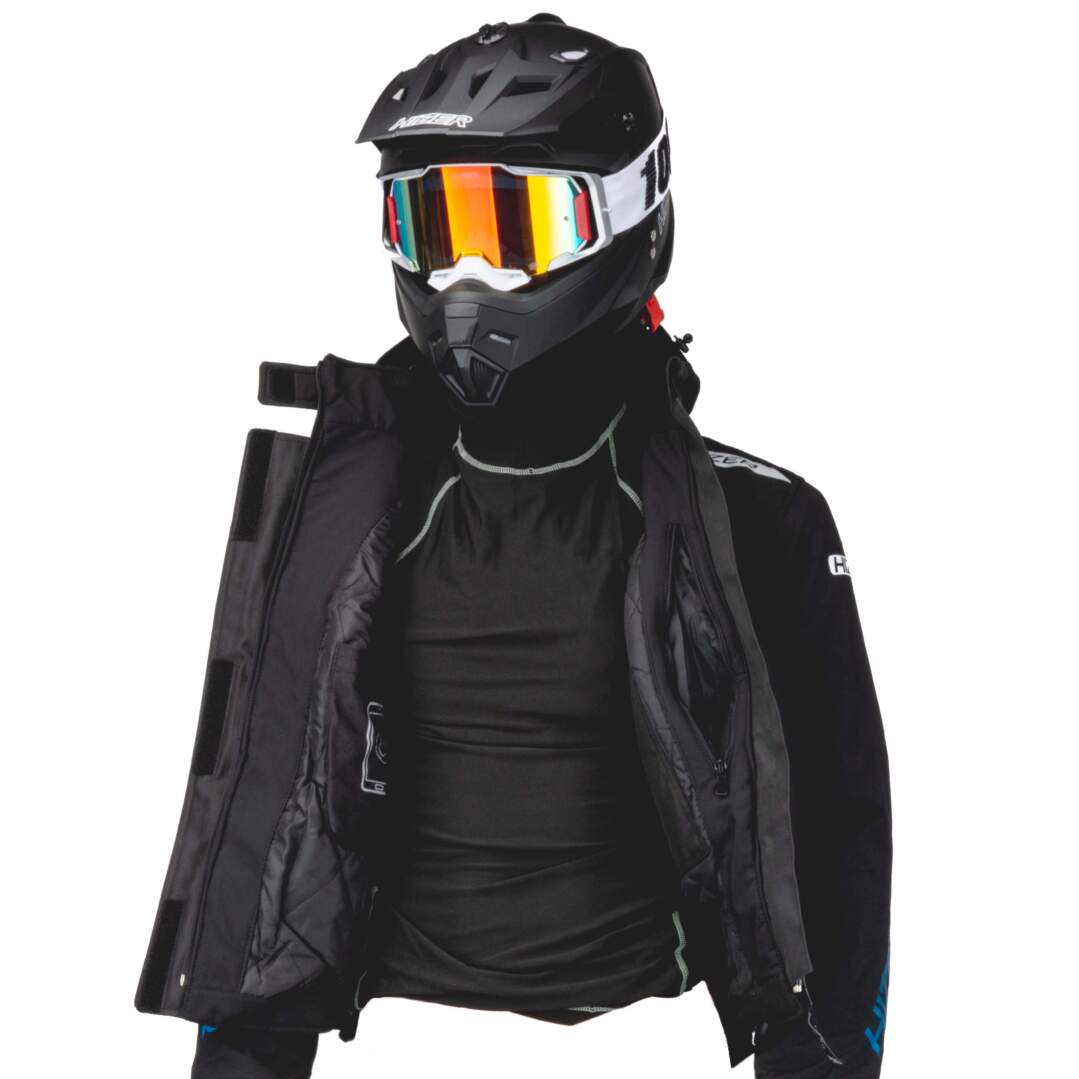 Куртка для снегохода (женская) HIZER №3 black (текстиль) (XL)