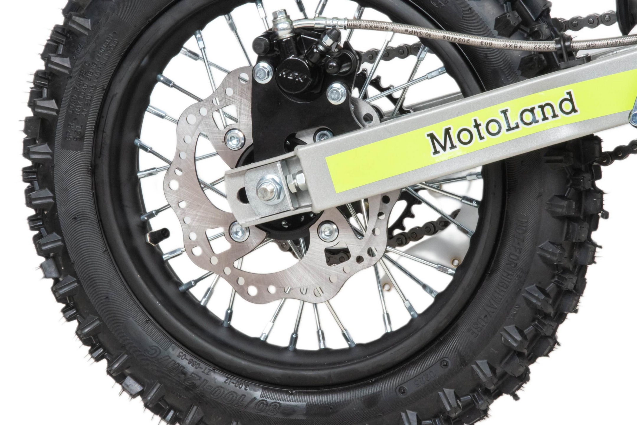 Питбайк  Motoland TCX125 E 14/12 +фара зеленый