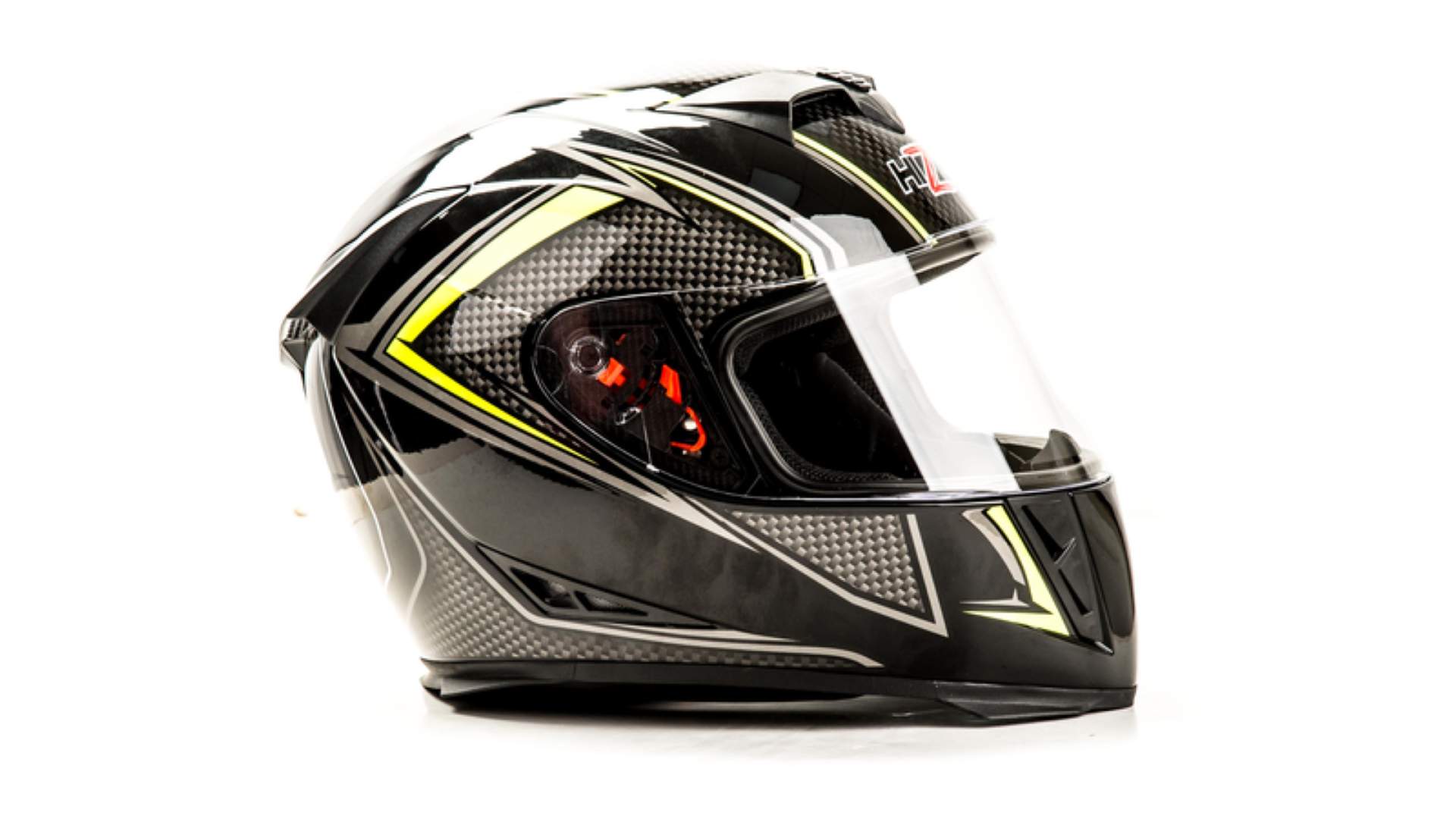 Шлем мото интеграл HIZER J5311 №1 (L)  black/lemon