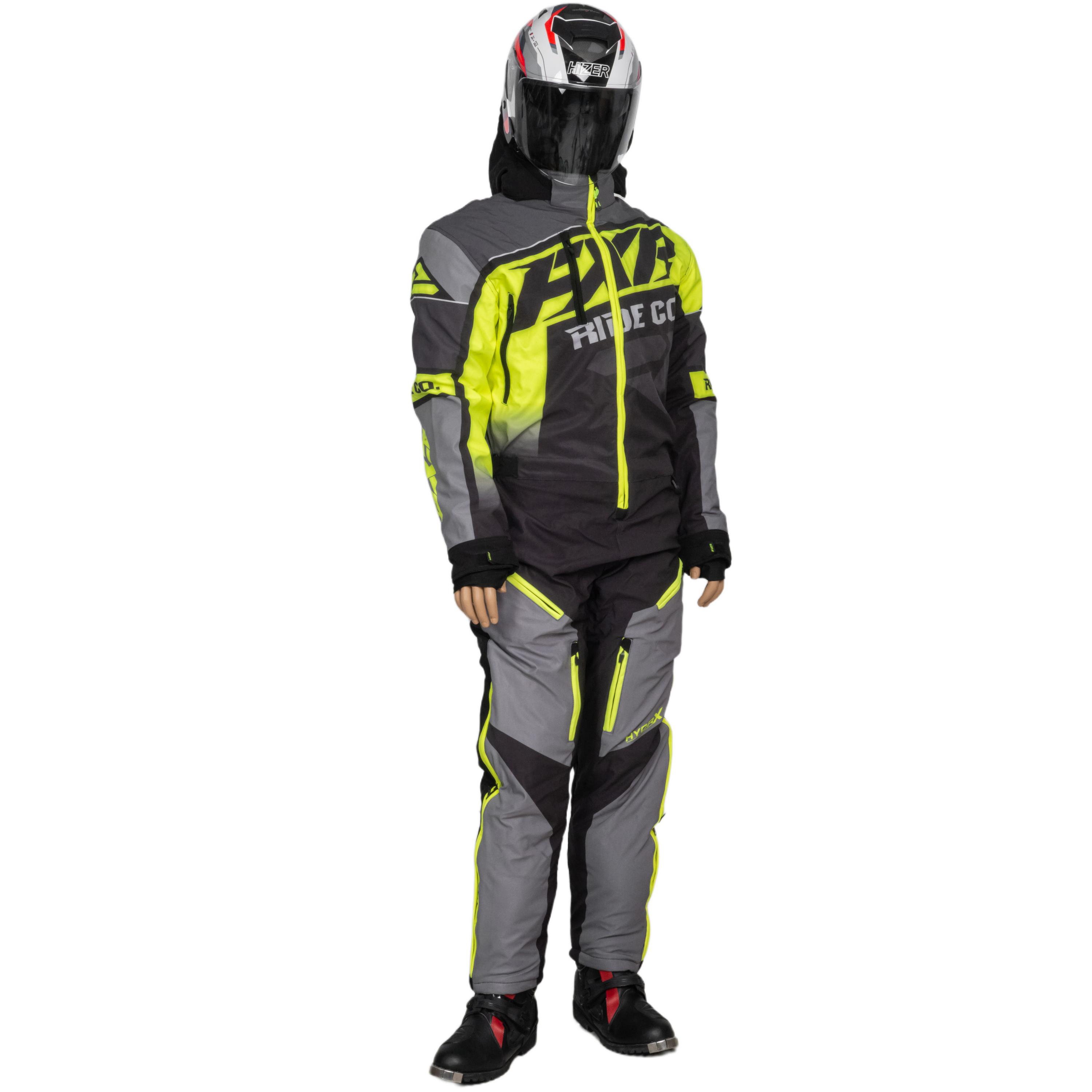 Комбинезон для снегохода FXR CX №4 gray-yellow (текстиль) (L)