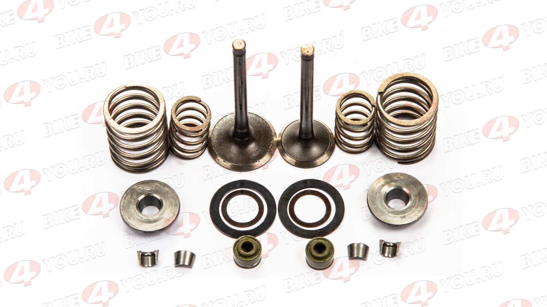 Клапаны впуск+выпуск+ремкомплект YX150/160см3 (W150-2/W150-5/W160-2)