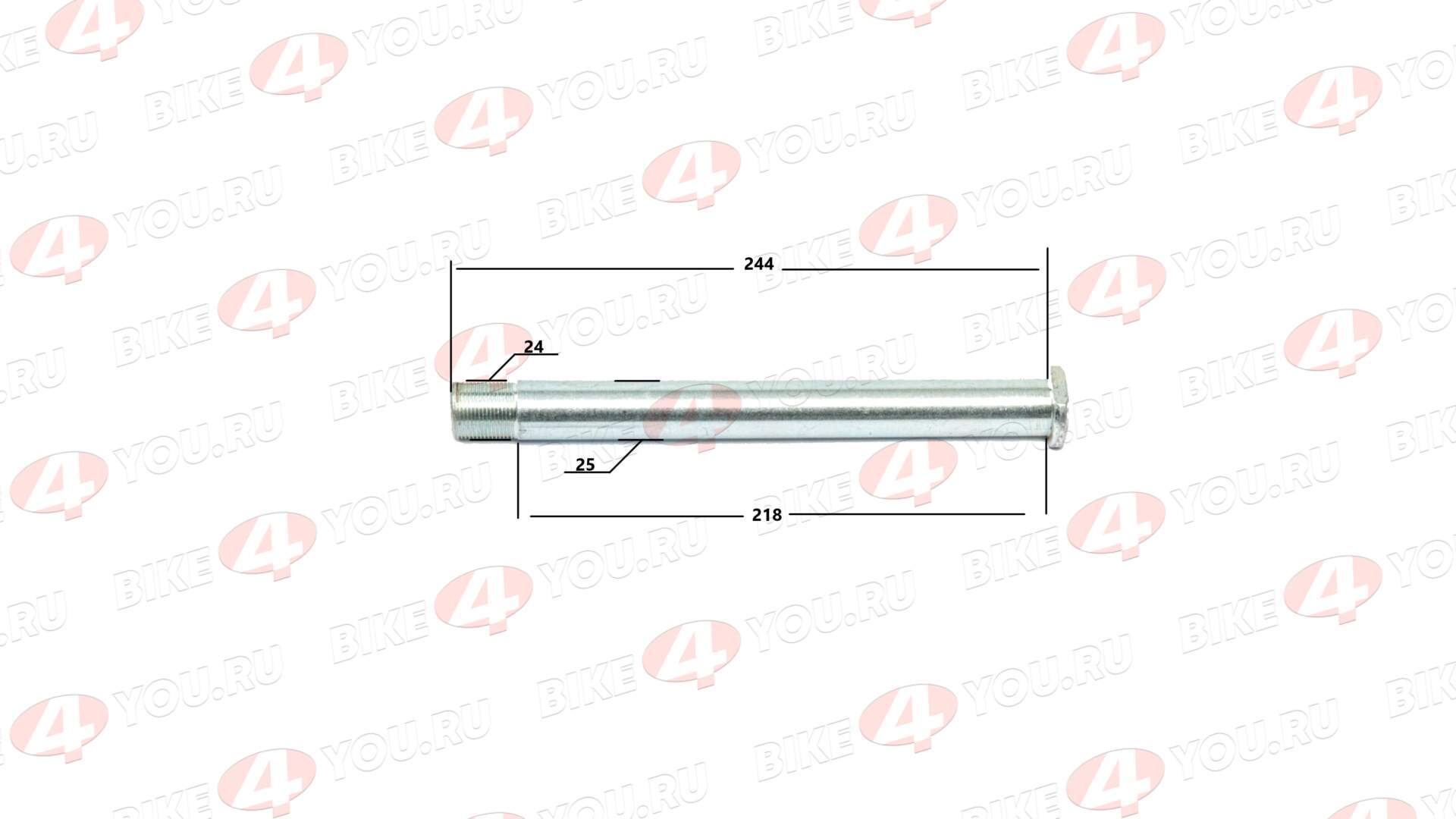 Ось заднего колеса 25xM24x1.5x245 RMZ 250