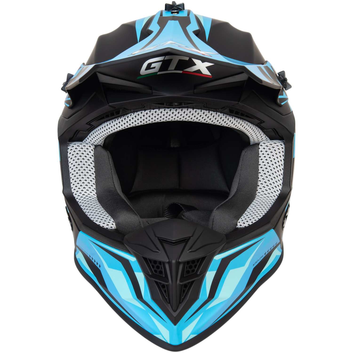 Шлем мото кроссовый GTX 633 №4 (L) BLACK/BLUE