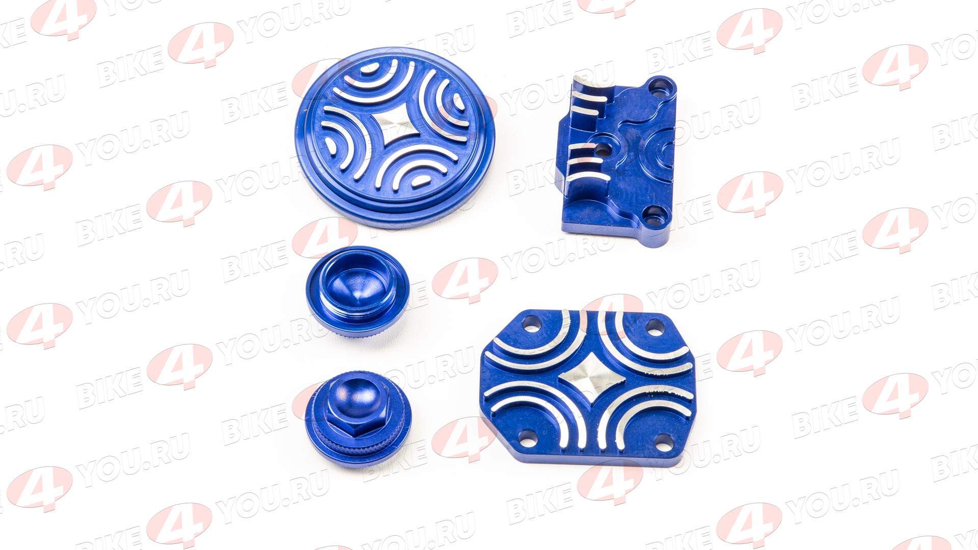 Крышки головки YX125см3 (компл.) CNC синие