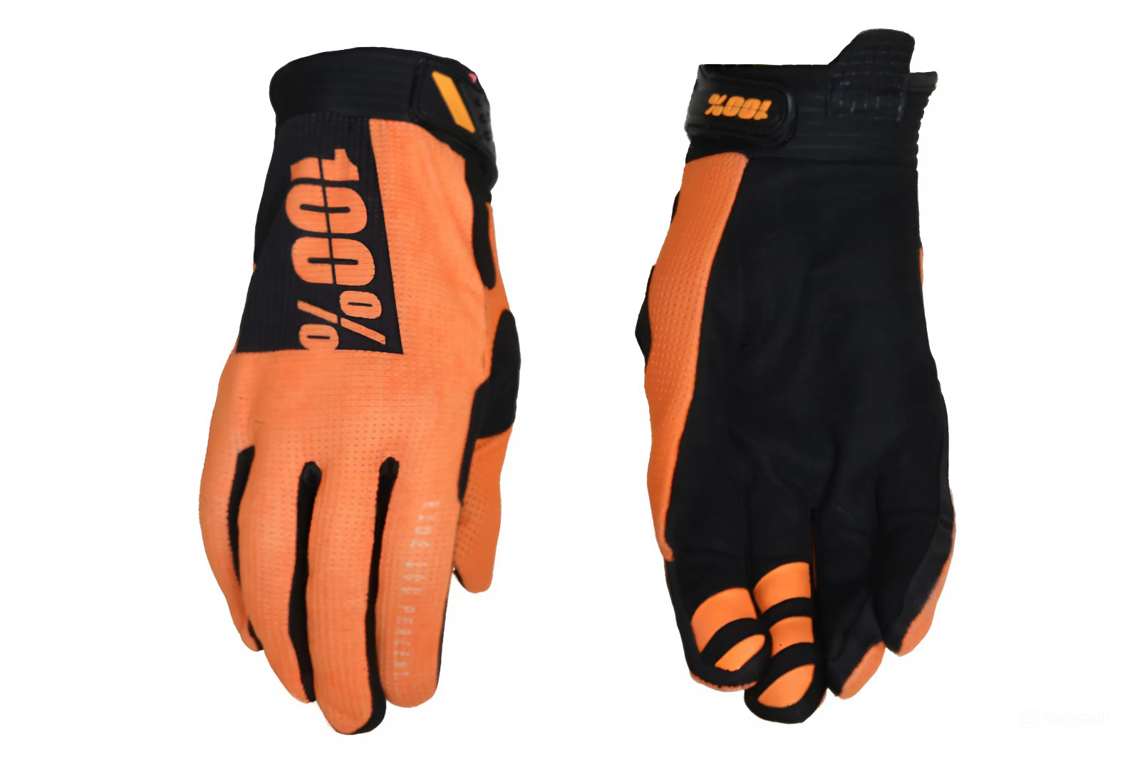 Перчатки мото 100% №3 orange/white/black (L) мотокросс