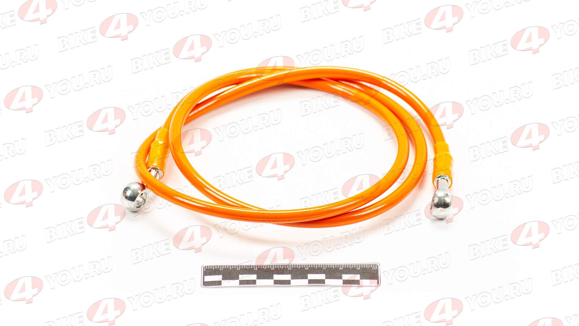 Шланг гидравлический тормозной (армированный) L=1300 d=10мм оранжевый