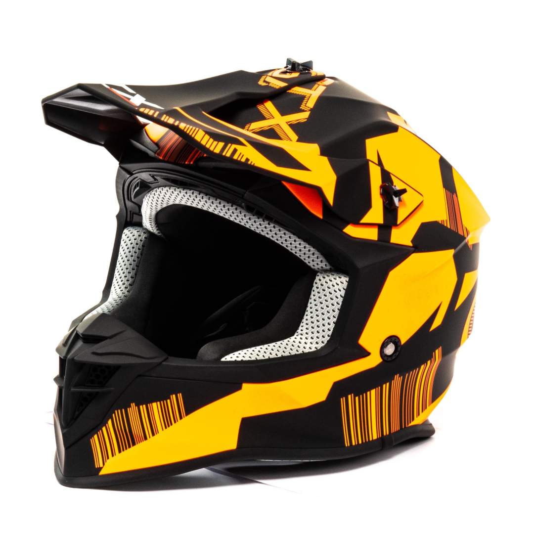 Шлем мото кроссовый GTX 633 №5 (M) BLACK/FLUO ORANGE