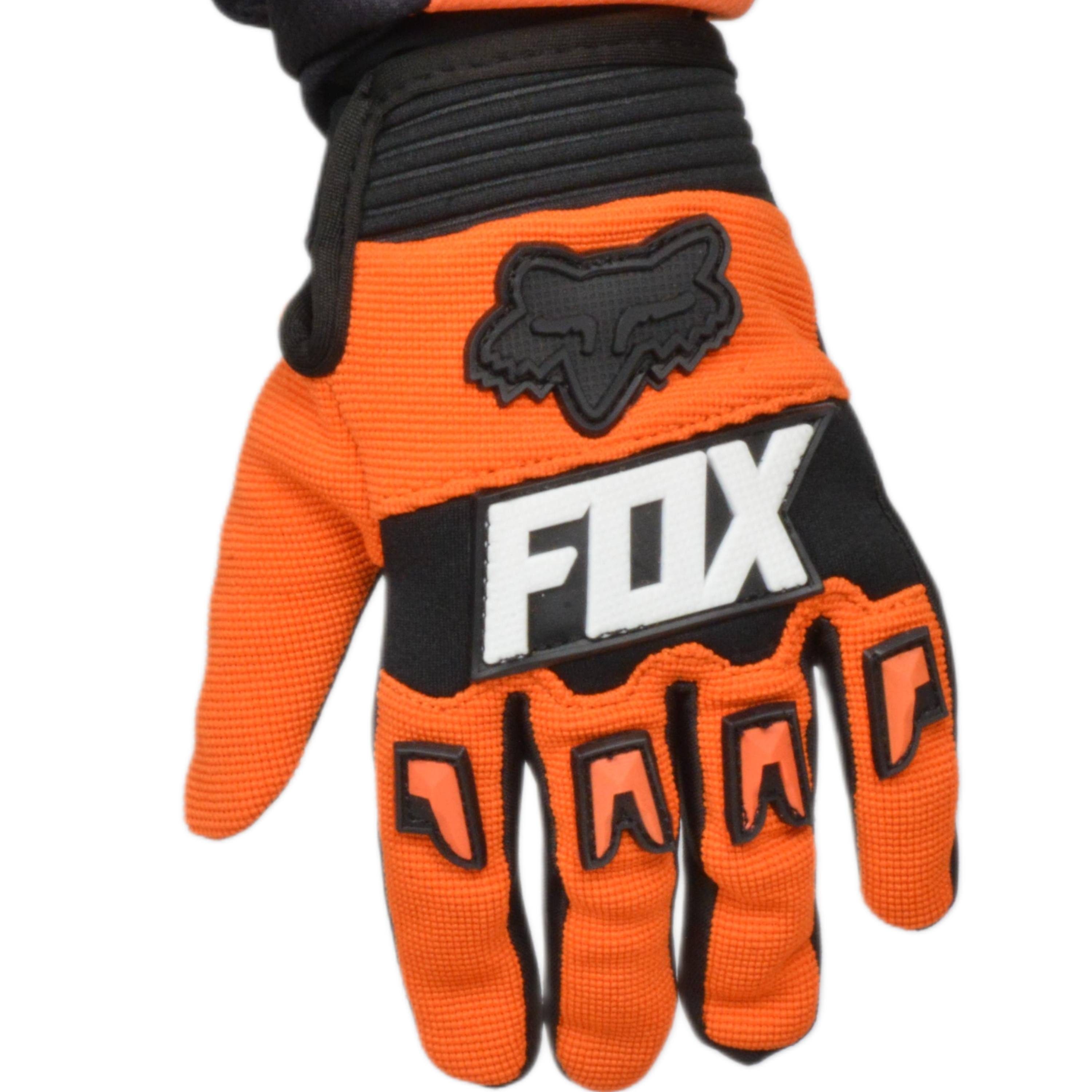 Перчатки мото (детские) FOX №4 Orange/Black (15 см/6-7 лет) мотокросс