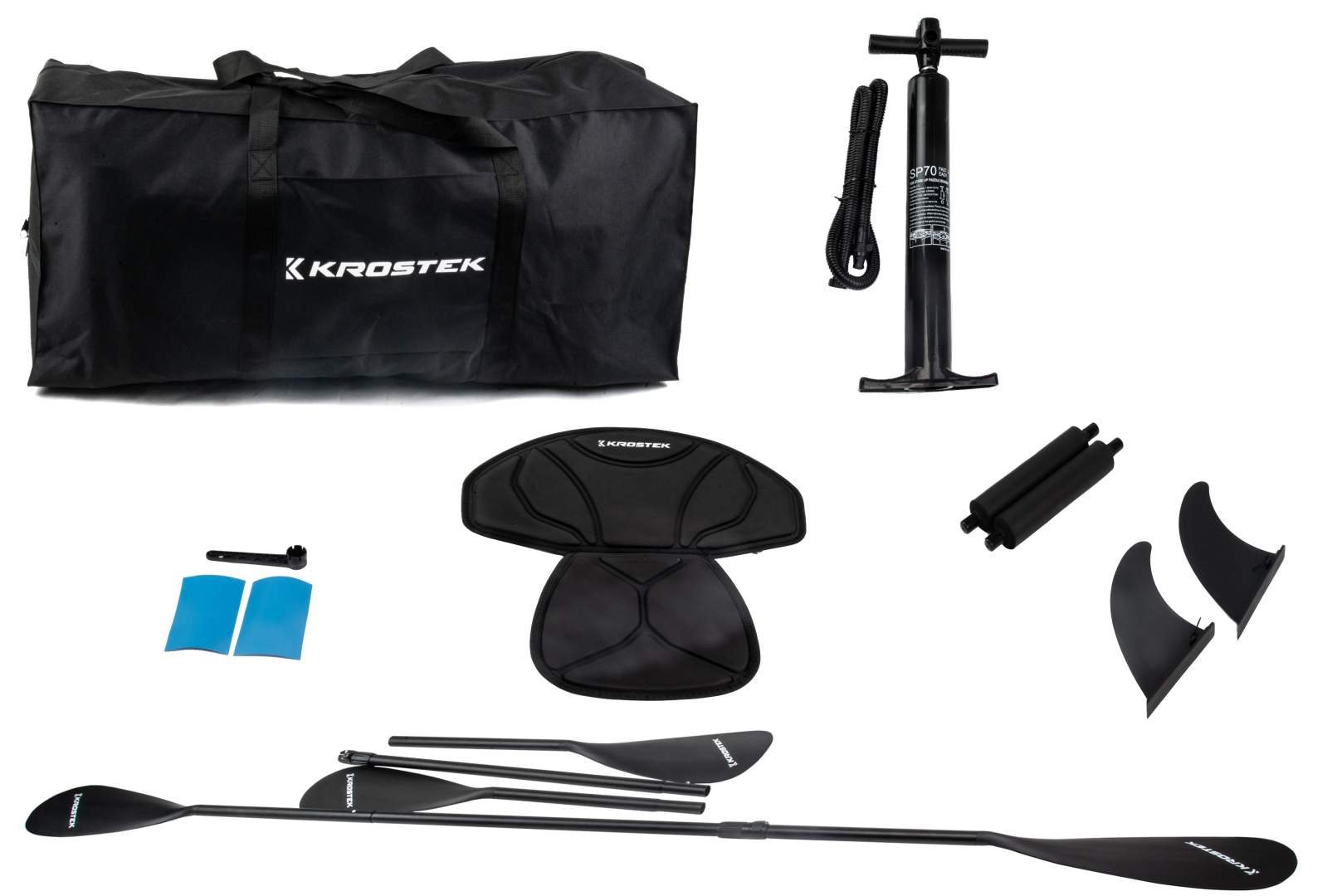 Байдарка двухместная KROSTEK №1 Yellow/Blue