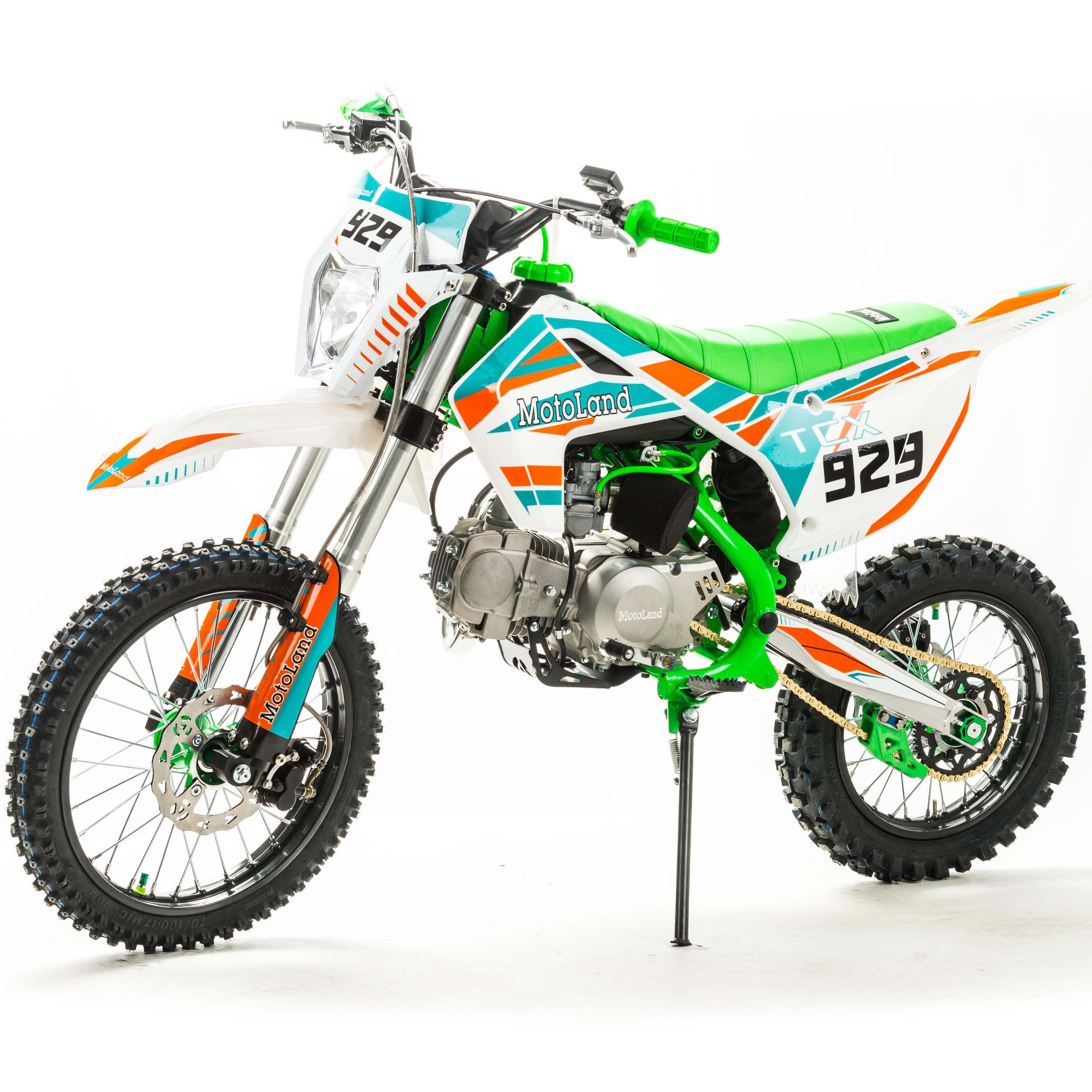 Питбайк  Motoland TCX125 E 17/14 зеленый 