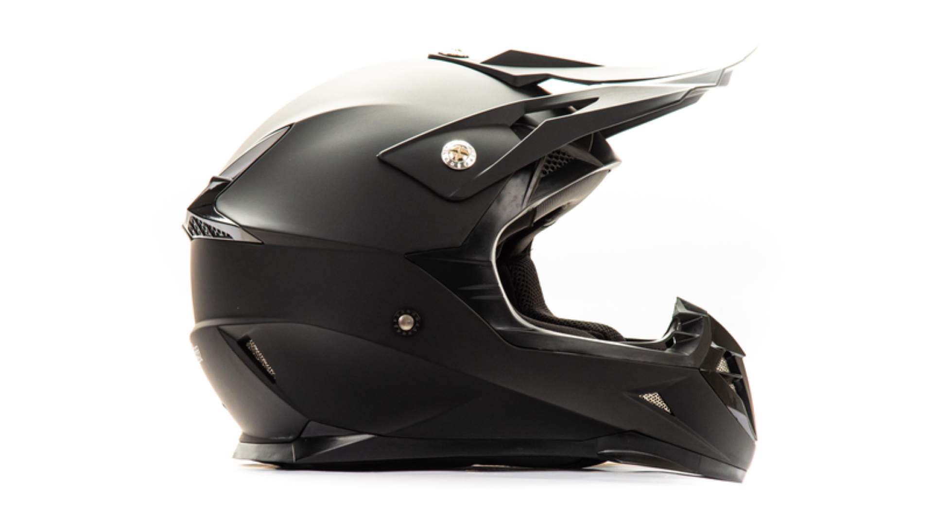 Шлем мото кроссовый HIZER 615 №2 (L)  matt black