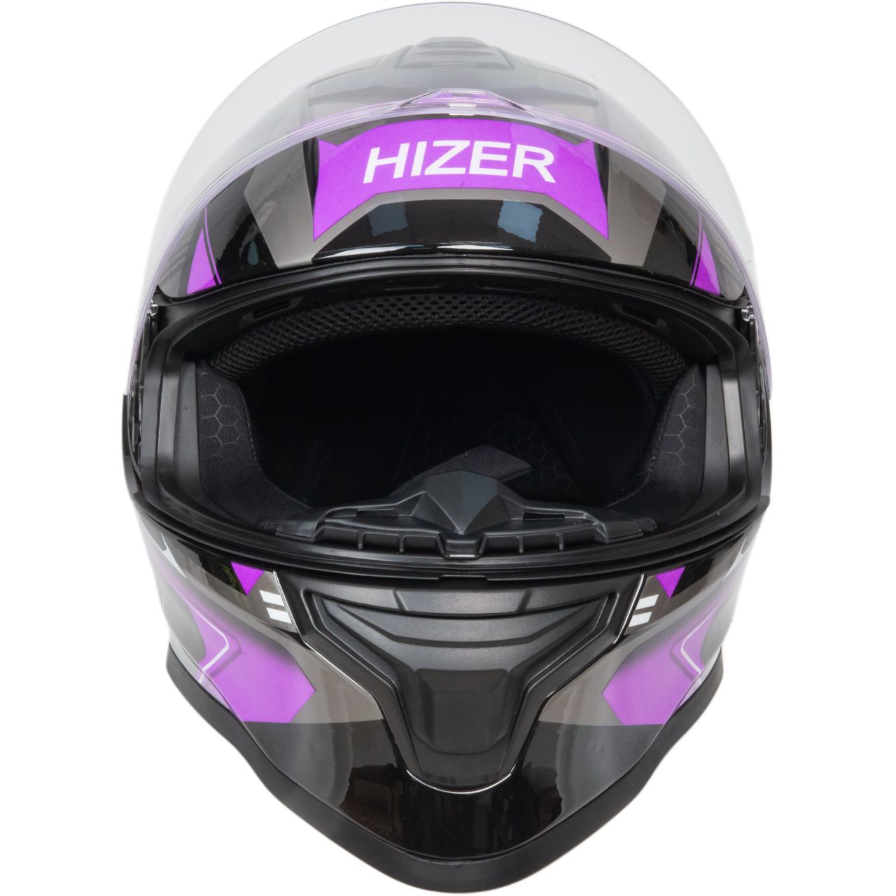 Шлем мото интеграл HIZER J5325 №1 (XL) blue