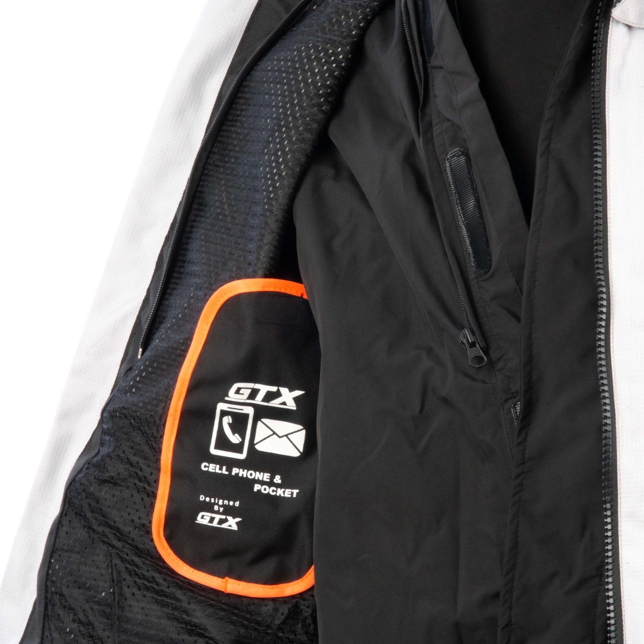 Куртка мотоциклетная (текстиль) GTX EJ-2405 LIGHT GREY (XL)