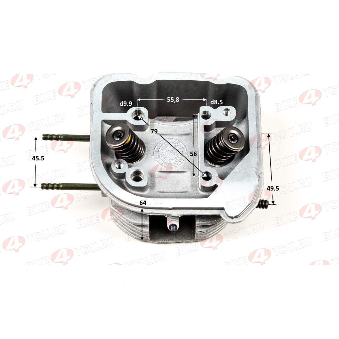 Головка блока цилиндров ( ГБЦ ) 161QMK-B2 200см3 с реверсом