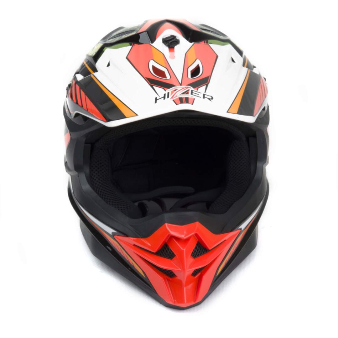 Шлем мото кроссовый HIZER J6803 №5 (L) BLACK/NEON FUCHSIA