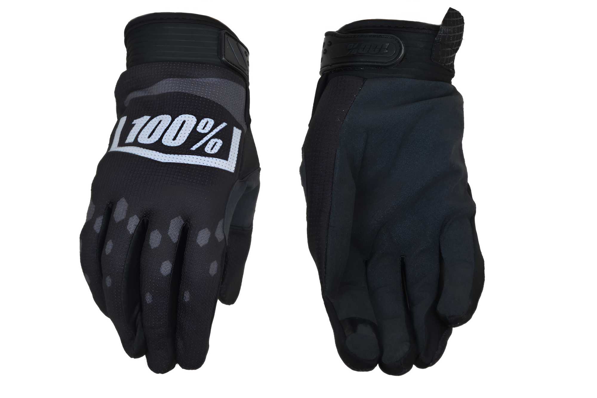Перчатки мото 100% №6 black/gray (L) мотокросс